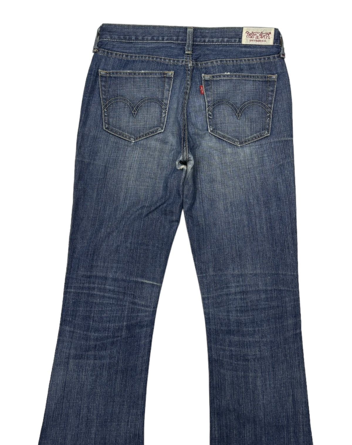 Levi's × Vintage 🔥LEVIS RED TAB FLARE DISTRESS DENIM JEANS Size 30" / US 8 / IT 44 - 6 Thumbnail