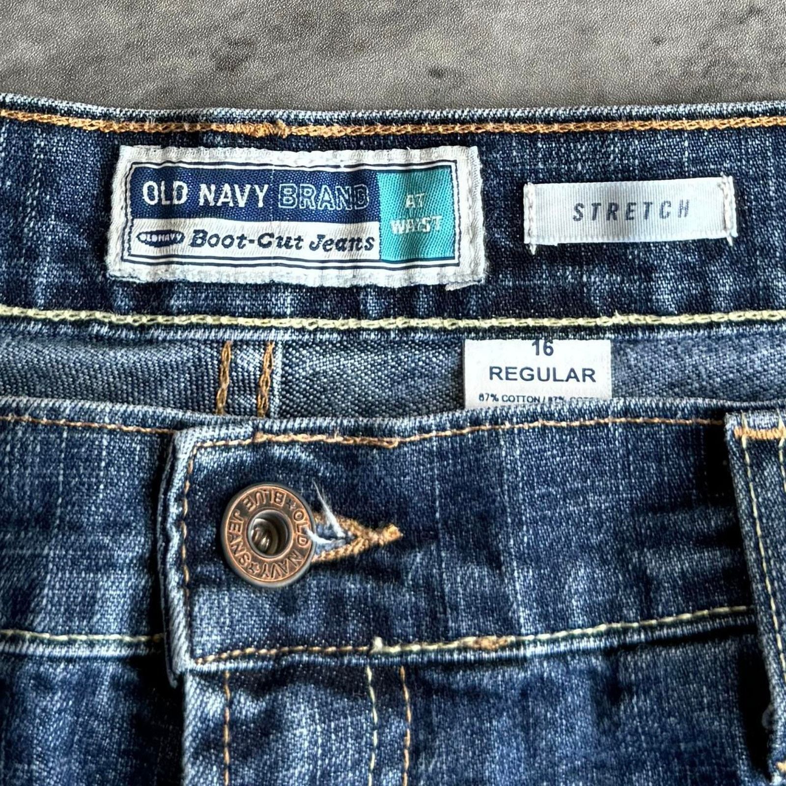 Japanese Brand × Old Navy × Vintage Vintage Y2K Old Navy Baggy Boot Cut Grunge Opium Denim Jeans Size 38" / US 16 / IT 52 - 4 Thumbnail