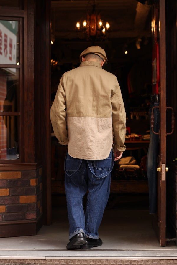 Nigel Cabourn RARE🔥SS20 UTILITY SHIRT JACKET DENIM KHAKI SIZE 44 Size US S / EU 44-46 / 1 - 9 Thumbnail
