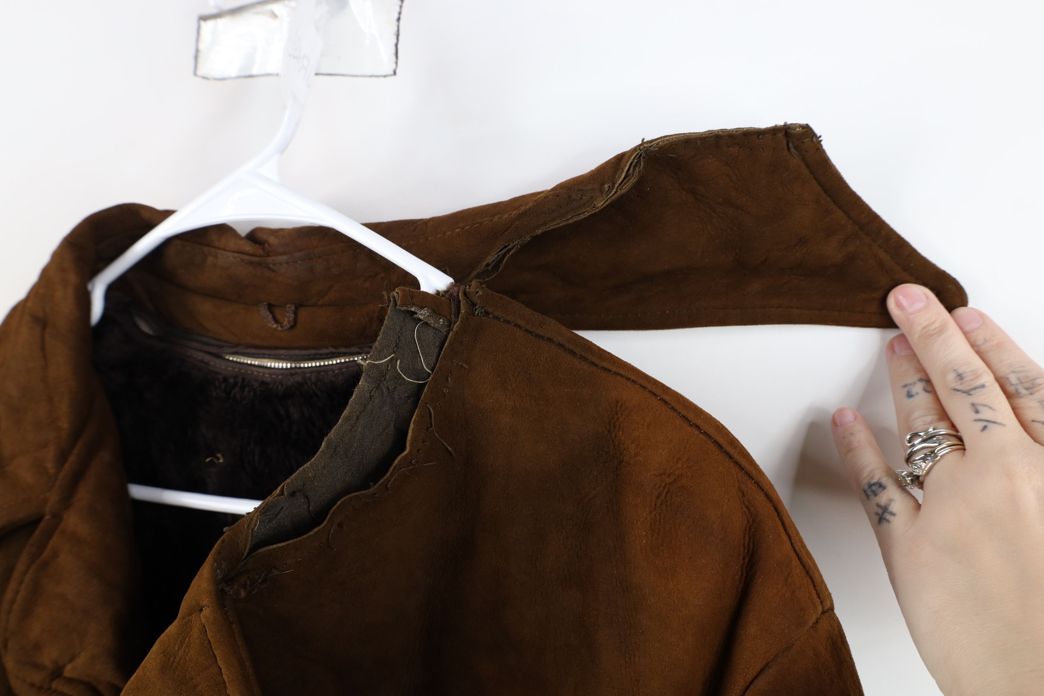 Vintage Vintage 60s Streetwear Suede Leather Rancher Jacket USA Size US XL / EU 56 / 4 - 4 Thumbnail
