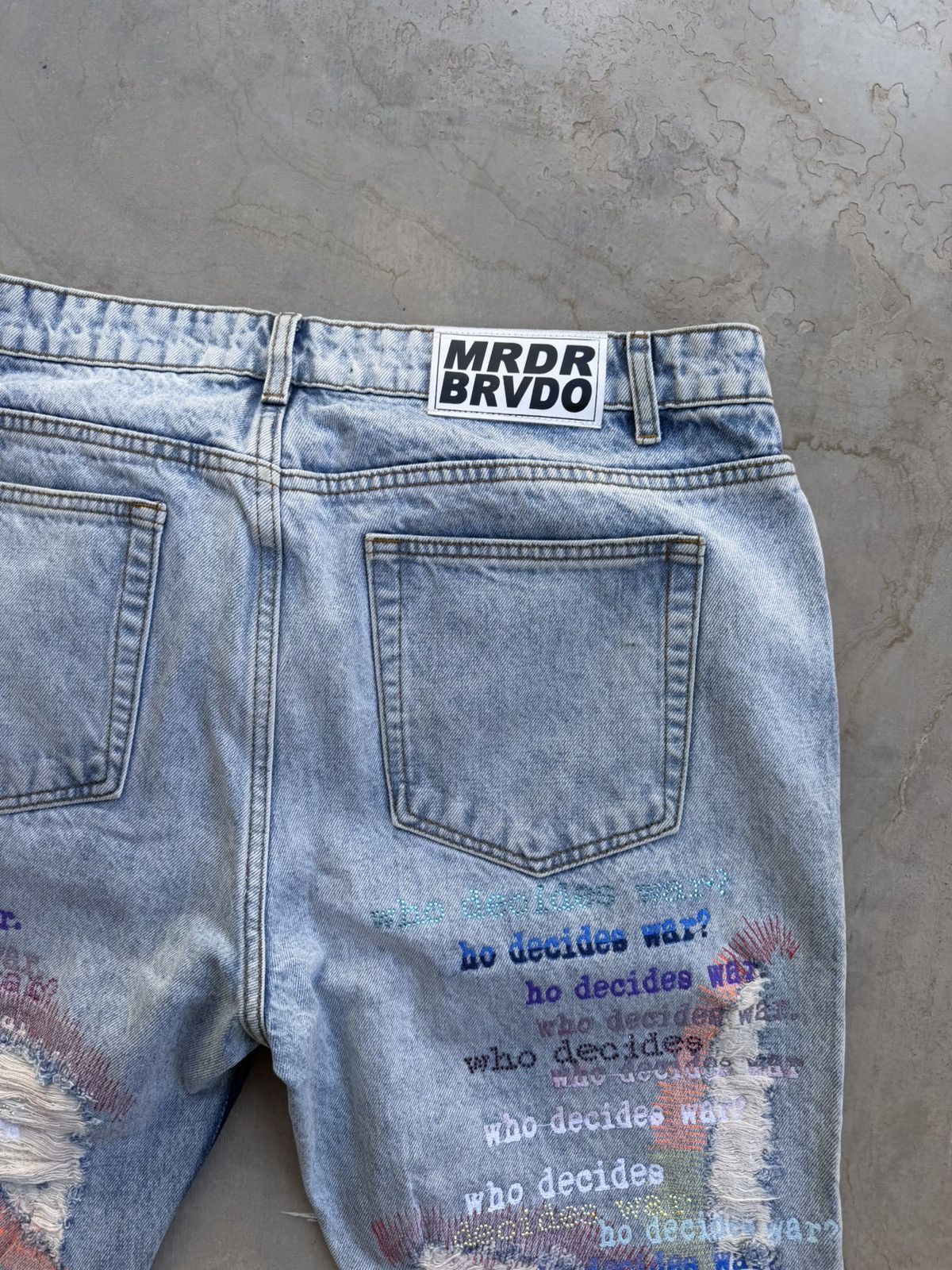 Who Decides War Who Decides War Scripture Denim Size 36 New Rare Size US 36 / EU 52 - 8 Thumbnail