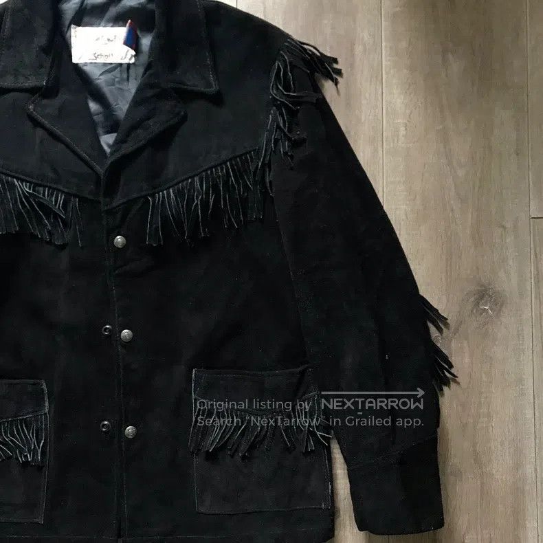 Schott Schott The first year of Mexican fringe fleece heavy jacke Size US XXS / EU 40 - 2 Thumbnail