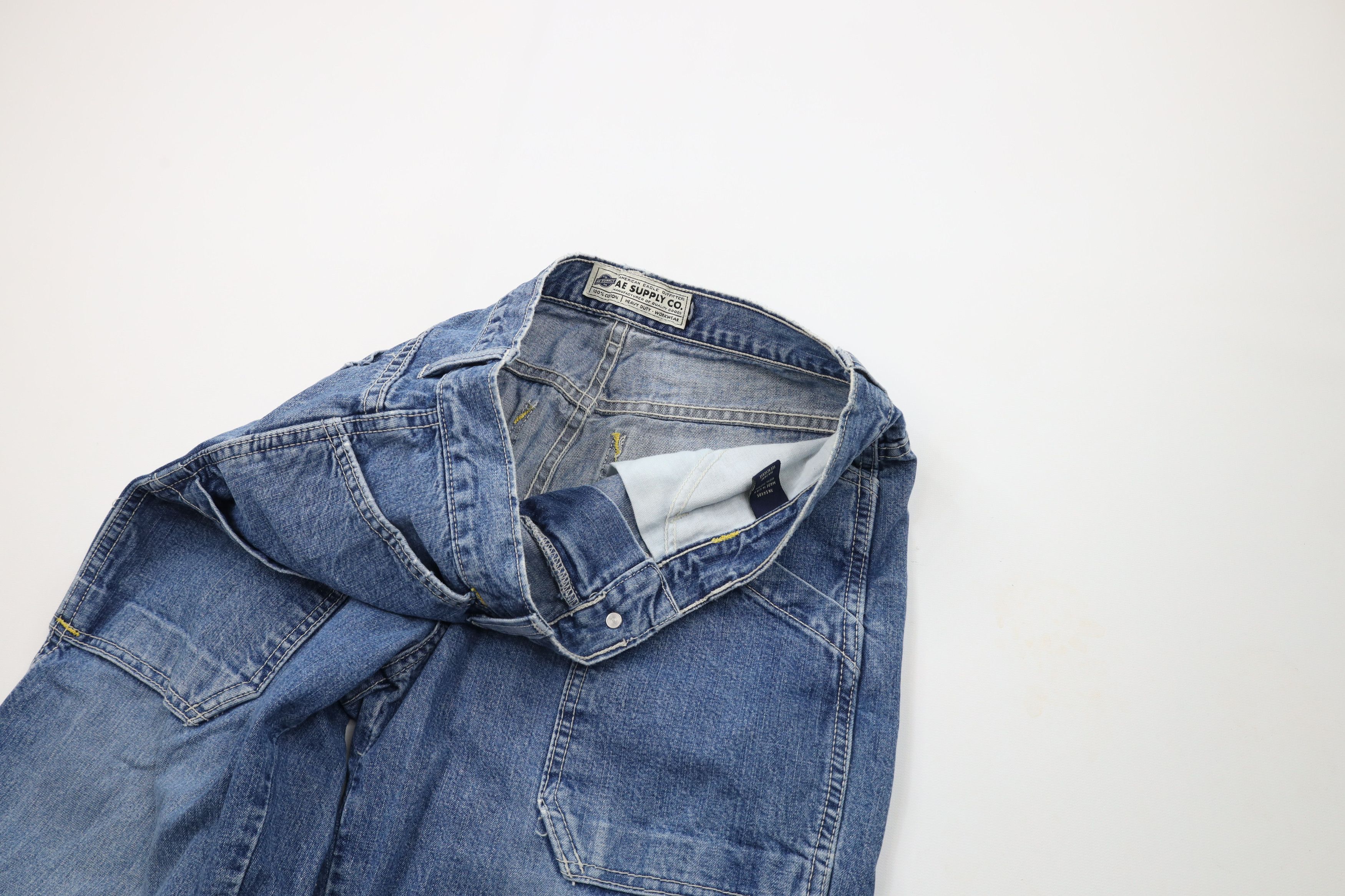 American Eagle Outfitters × Vintage Vintage 90s American Eagle Outfitters Dungaree Jeans USA Size US 30 / EU 46 - 8 Thumbnail