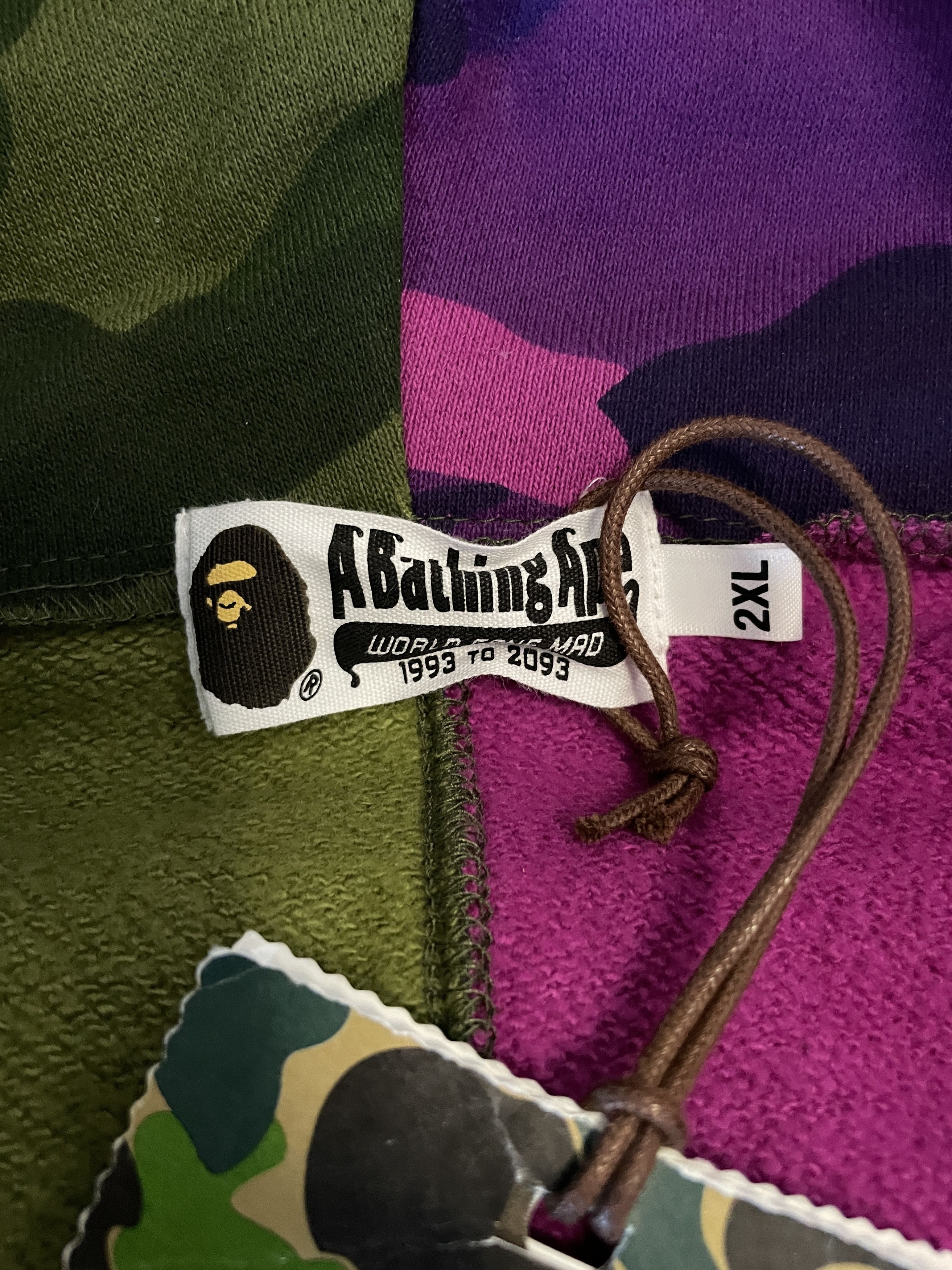 Bape BAPE COLOR CAMO SHARK FULL ZIP HOODIE SS22 Size US XXL / EU 58 / 5 - 9 Thumbnail