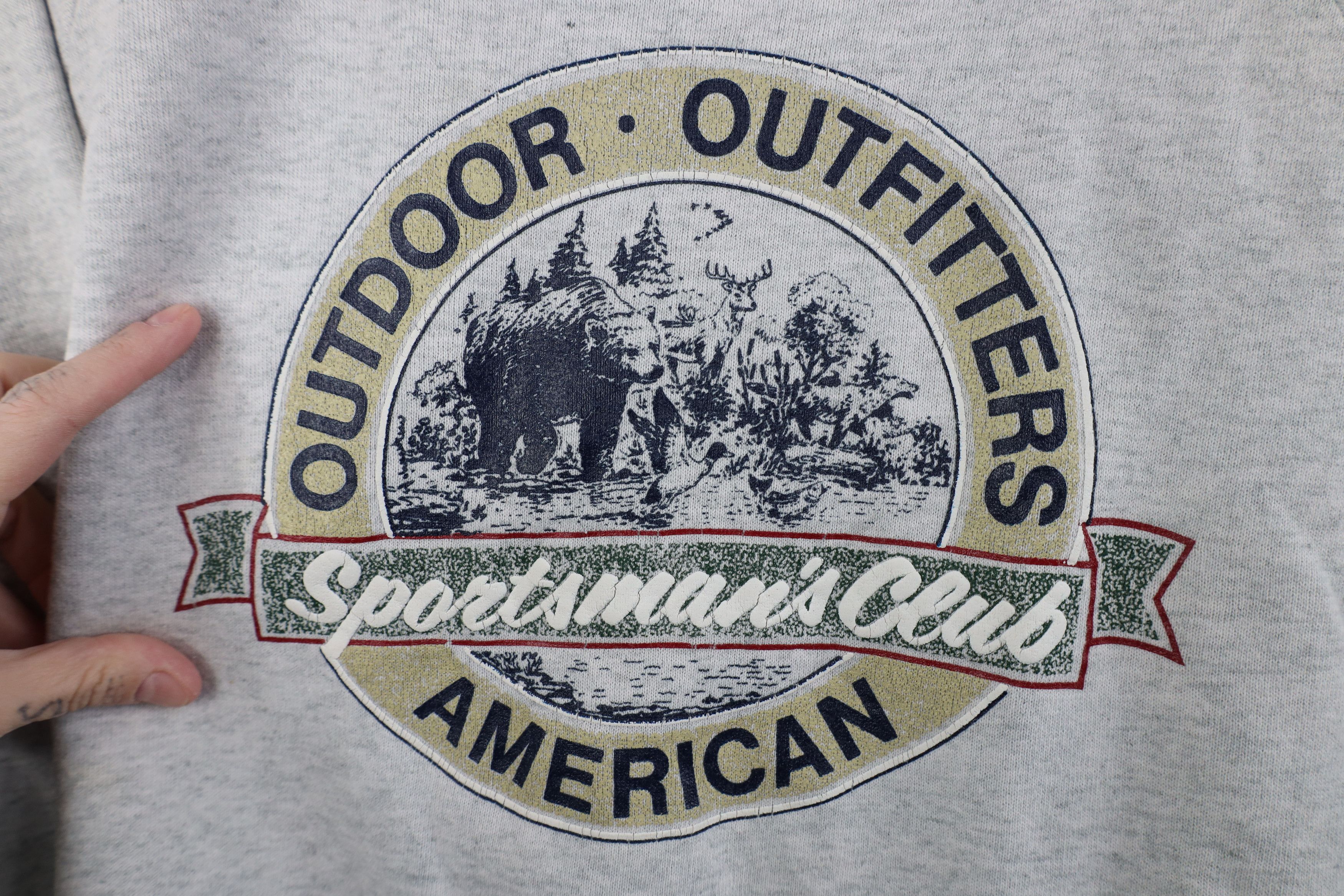 Vintage Vintage 90s Streetwear Nature Sportsmans Club Sweatshirt USA Size L / US 10 / IT 46 - 4 Thumbnail