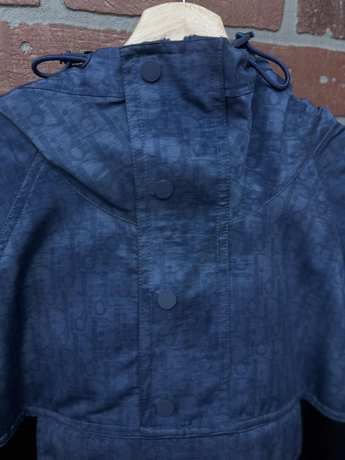 Dior Dior Hooded Anorak Windbreaker Jacket Blue Black Size 3XL Size US XXL / EU 58 / 5 - 13 Thumbnail