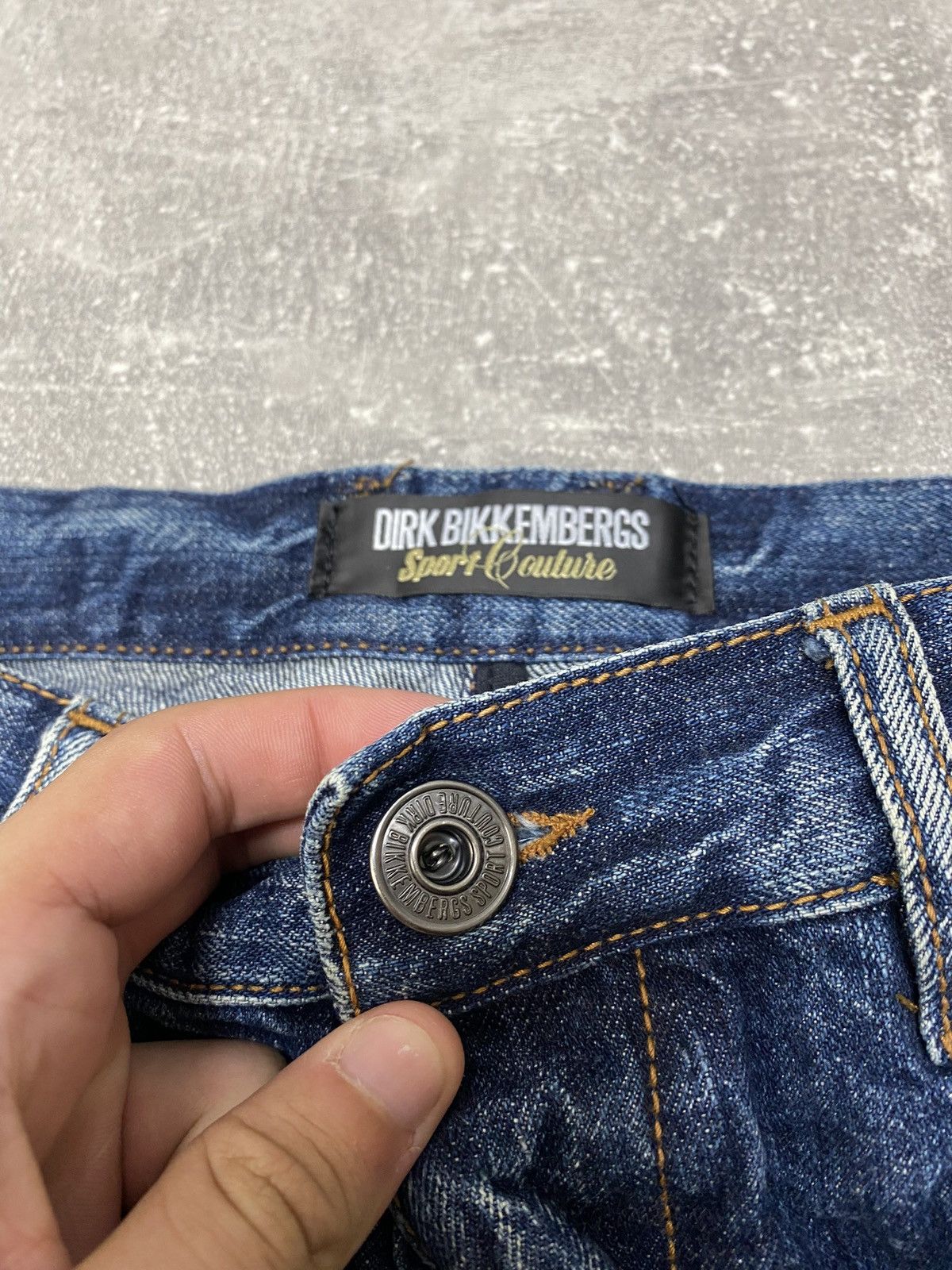 Designer × Dirk Bikkembergs Dirk Bikkembergs Sport Couture Cut Raw Denim Jeans Size US 34 / EU 50 - 12 Thumbnail