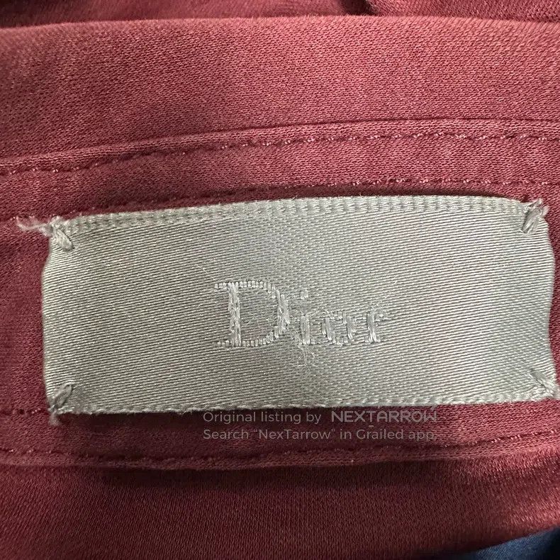 Dior Dior Red and blue color matching stitching shirt Size US XS / EU 42 / 0 - 6 Thumbnail