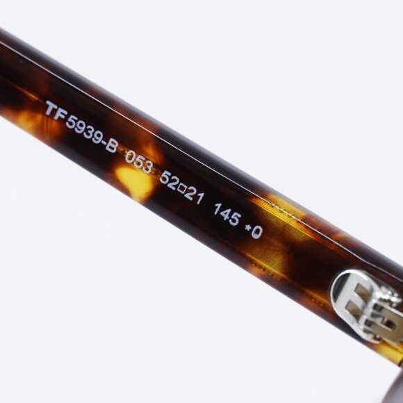 Tom Ford Tom Ford FT5939-B 053 Eyeglasses Havana 52mm Square Frame Size ONE SIZE - 6 Thumbnail