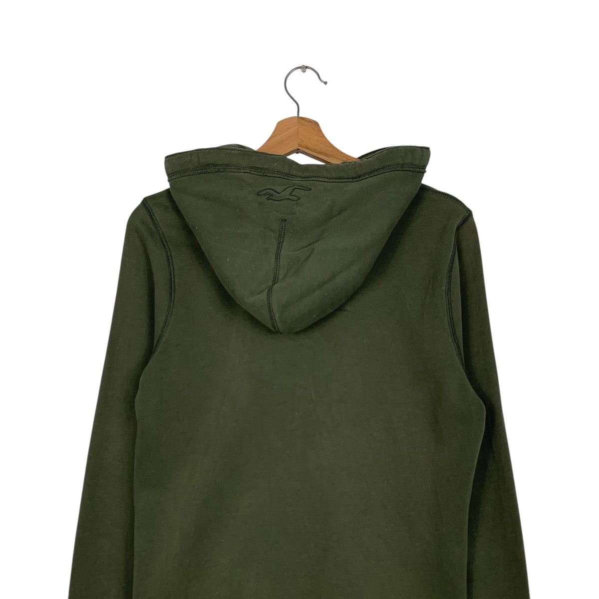 Hollister HOLLISTER Green Zipper Hoodies Sweatshirt #1988-C86 Size L / US 10 / IT 46 - 8 Thumbnail