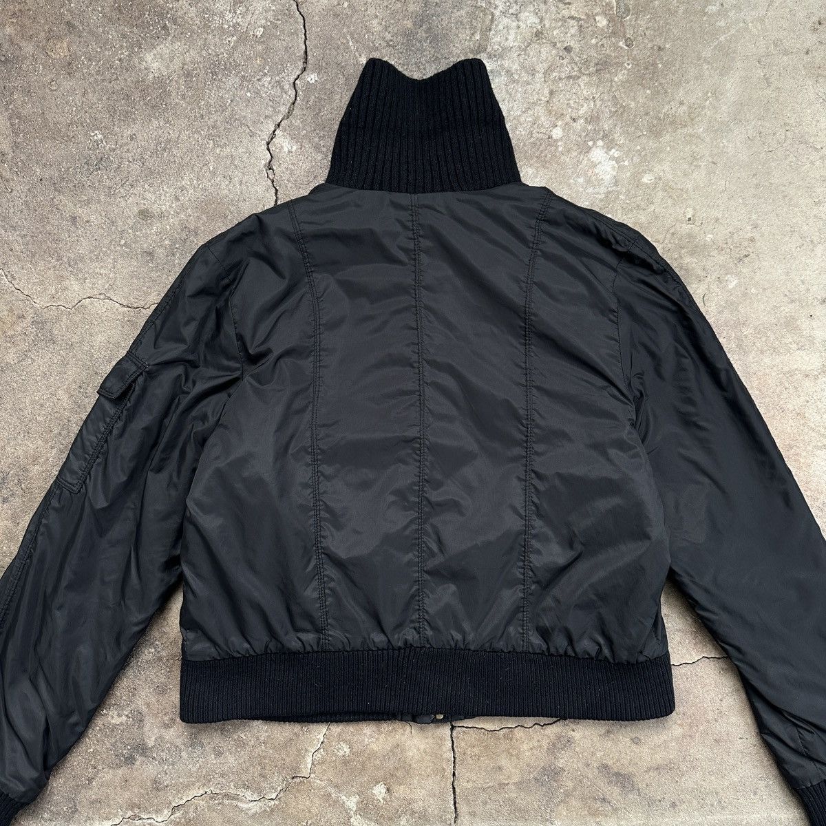 Le Grande Bleu (L.G.B.) Vintage boxy short y2k nylon Bomber Jacket Size M / US 6-8 / IT 42-44 - 5 Thumbnail