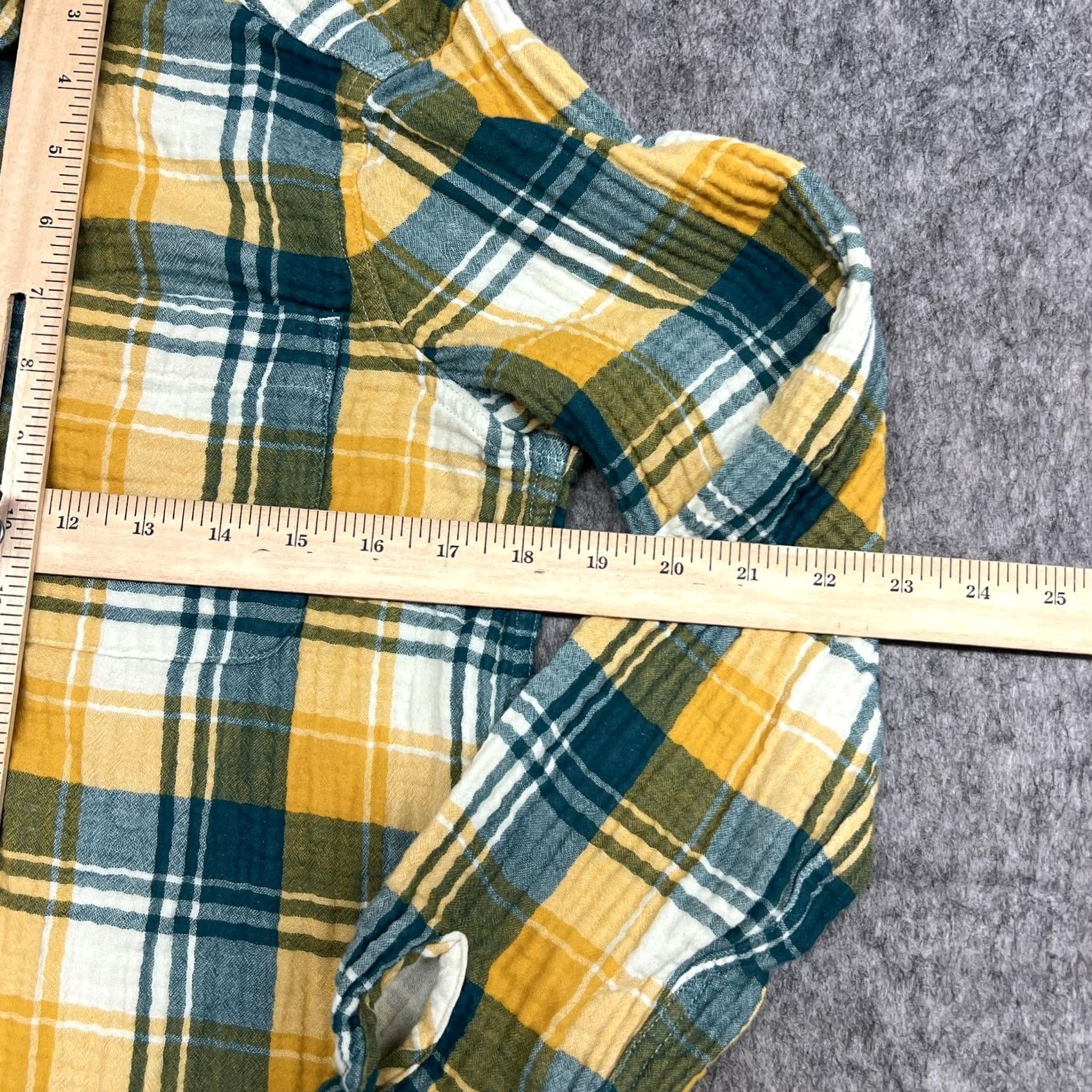 Eddie Bauer Eddie Bauer Shirt Womens M Yellow Plaid Button Long Sleeve Top Casual Outdoor Size M / US 6-8 / IT 42-44 - 5 Thumbnail