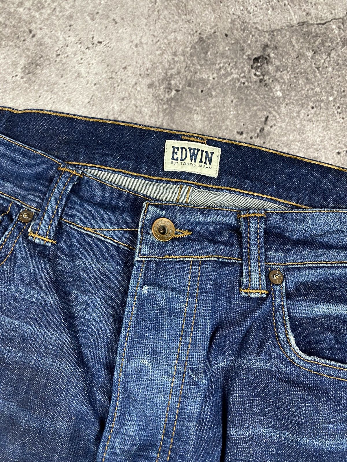 Edwin × Japanese Brand × Vintage vintage Edwin Junya Watanabe Selvage Japanesse denim jeans Size US 36 / EU 52 - 4 Thumbnail