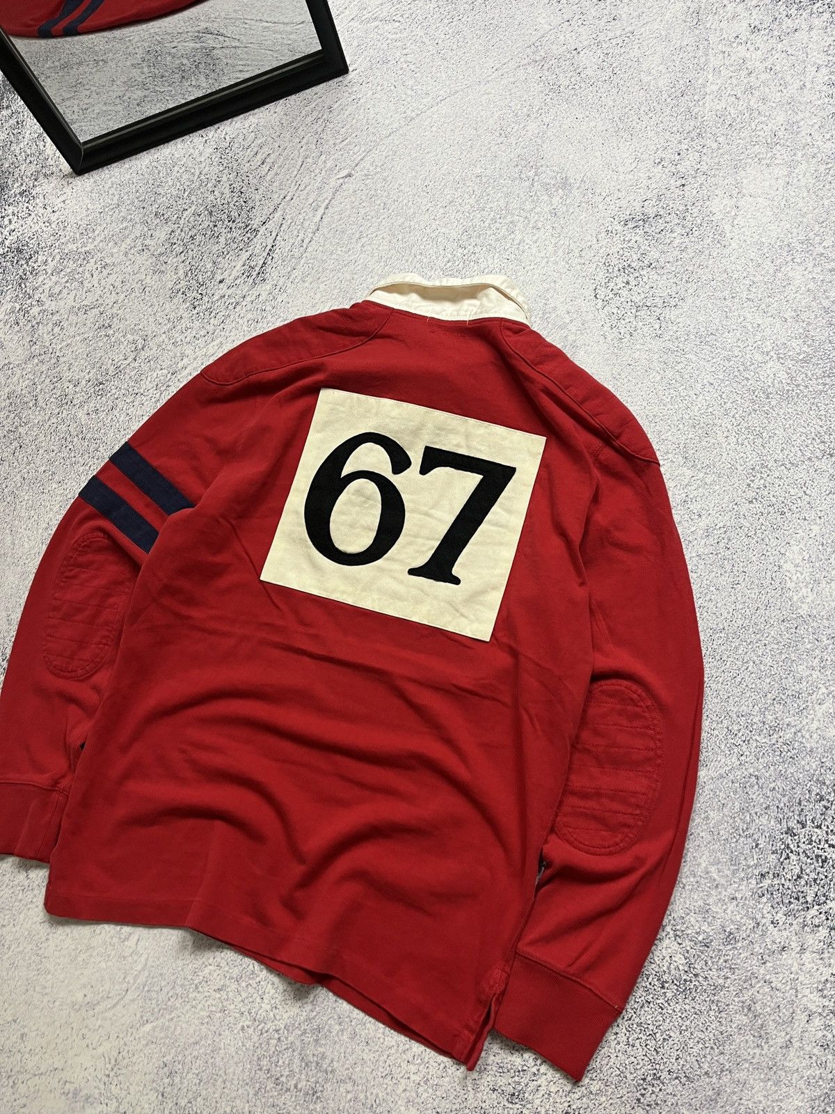 Polo Ralph Lauren Vintage Polo Ralph Lauren Rugby Shirt #67 Big Logo Y2k Size US M / EU 48-50 / 2 - 8 Thumbnail