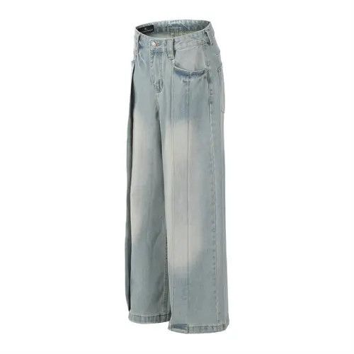 VIBE High street loose straight washed stitching jeans y2k Size US 32 / EU 48 - 8 Thumbnail