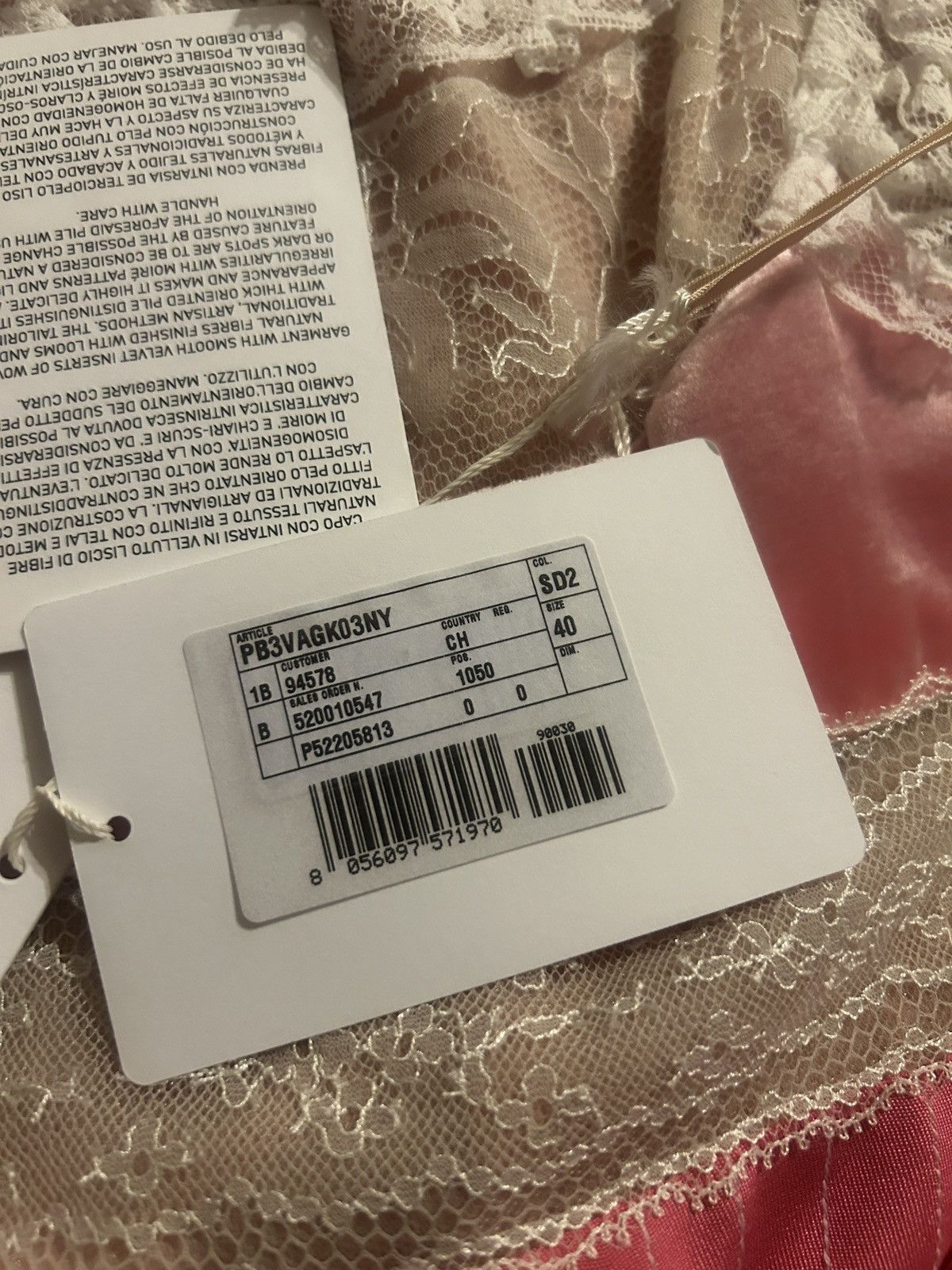 Valentino VALENTINO GARAVANI Lace-paneled silk mini Dress Pink size 40 Size S / US 4 / IT 40 - 9 Thumbnail