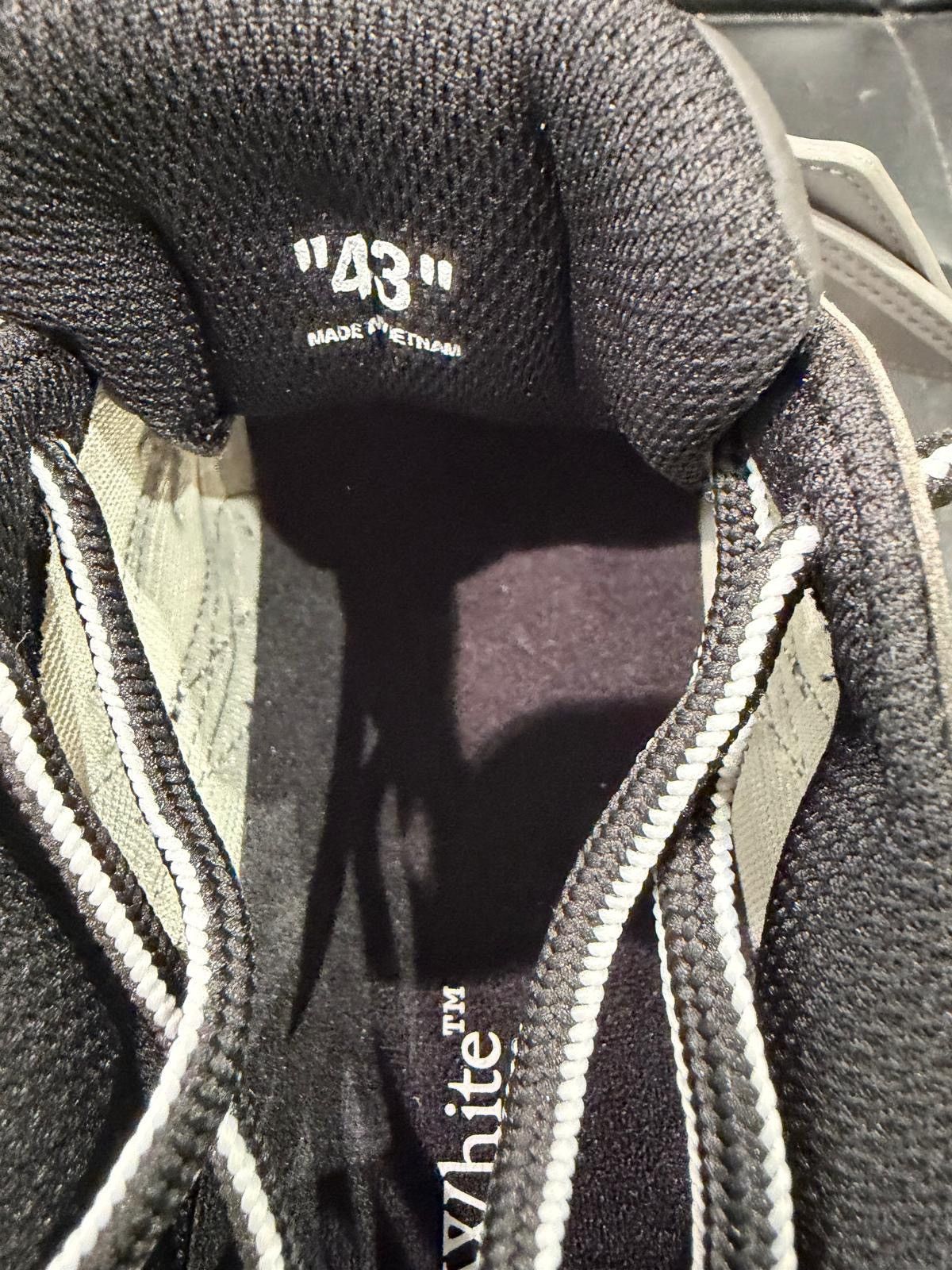 Off-White OFF-WHITE - Be Right Back Sneakers Light Grey Black Size US 10 / EU 43 - 6 Thumbnail