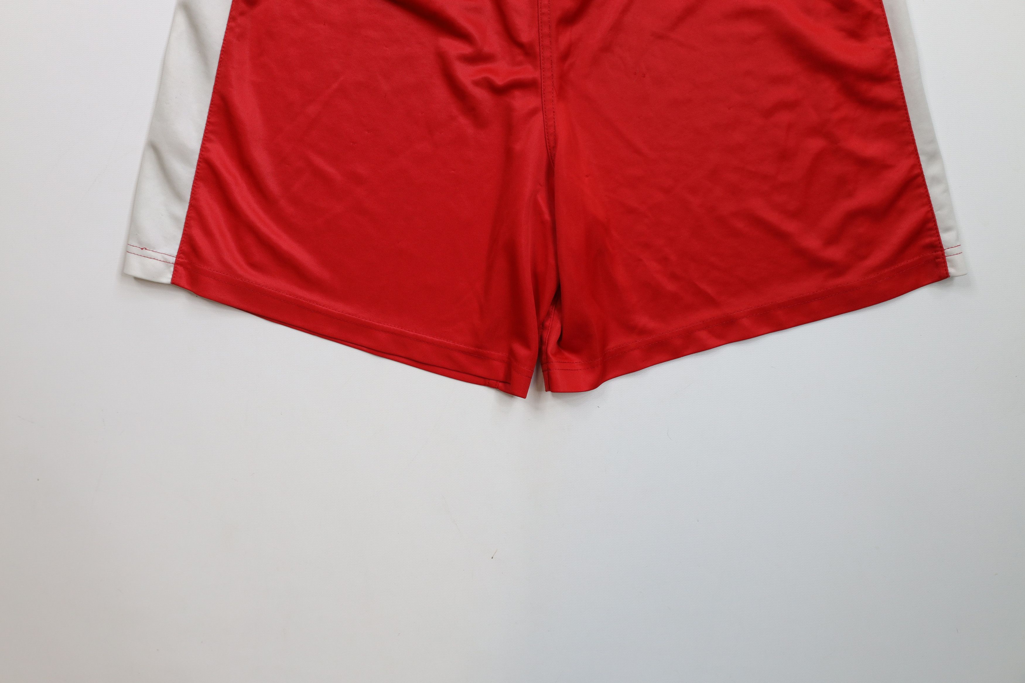 Vintage Vintage 90s Streetwear Running Jogging Soccer Shorts Red Size US 32 / EU 48 - 13 Thumbnail