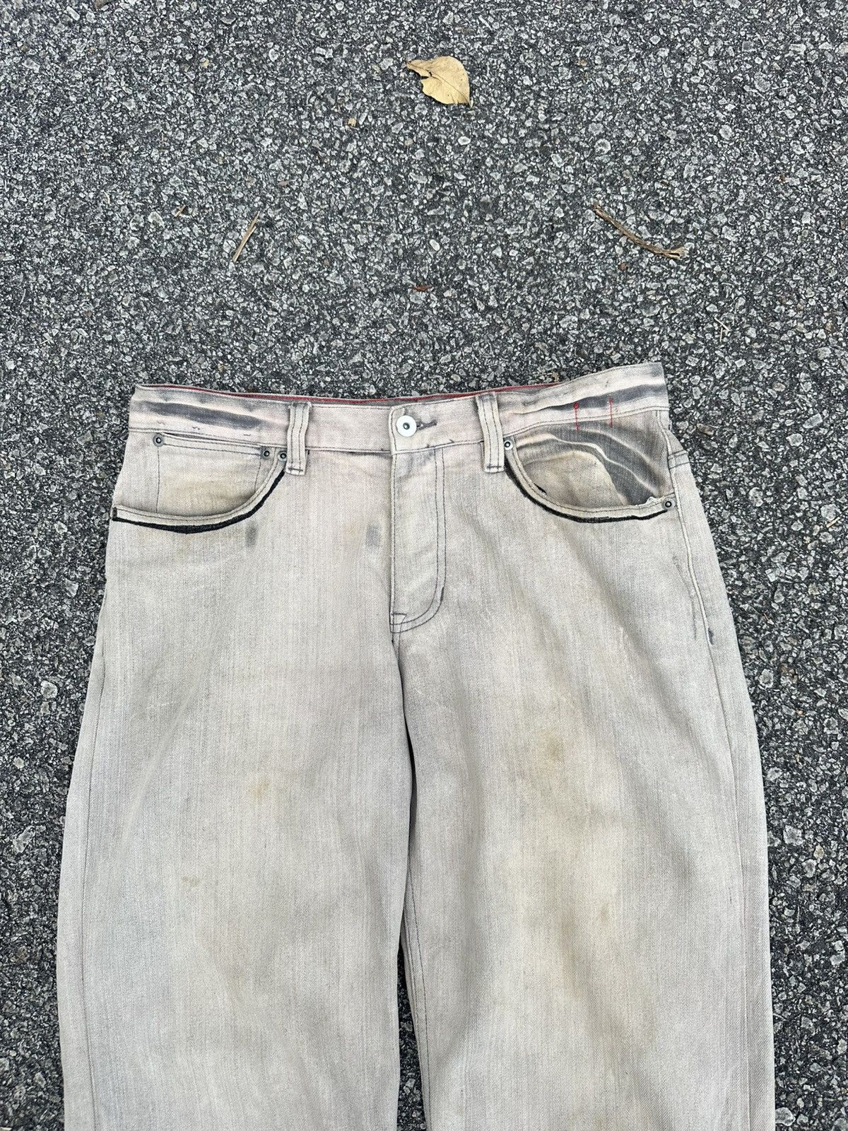 Vintage 👹Vintage THRASHED Element Baggy Gray Jeans Size US 32 / EU 48 - 8 Thumbnail