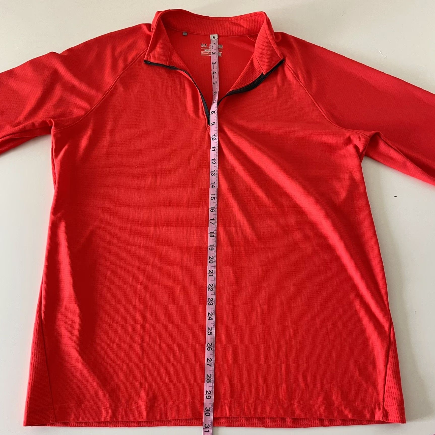 Under Armour Under Armour Loose All Season 1/4 Zip Pullover Light Jacket Red 2XL Mens Coat Sweatshirt Shirt Athletic Polyester 1/4 Zip Size US XXL / EU 58 / 5 - 4 Thumbnail