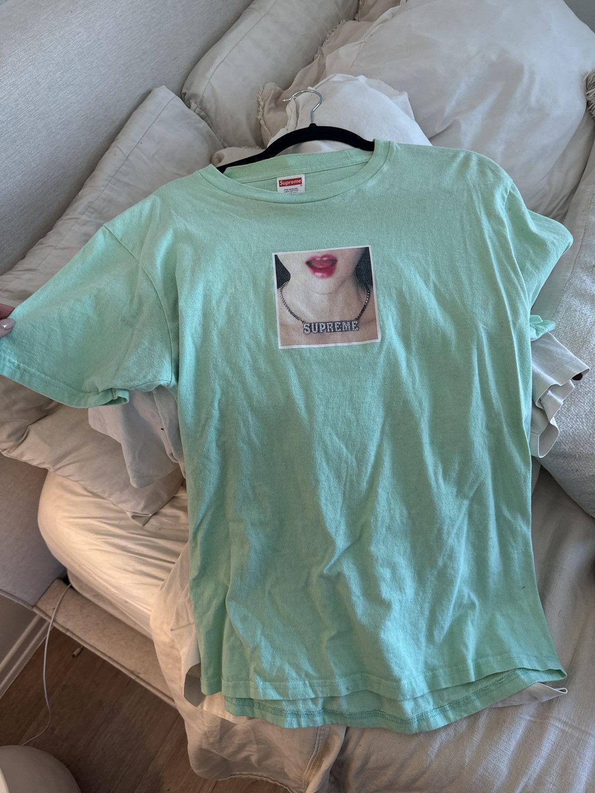 Supreme Supreme Necklace Mint Tee Size US M / EU 48-50 / 2 - 4 Thumbnail