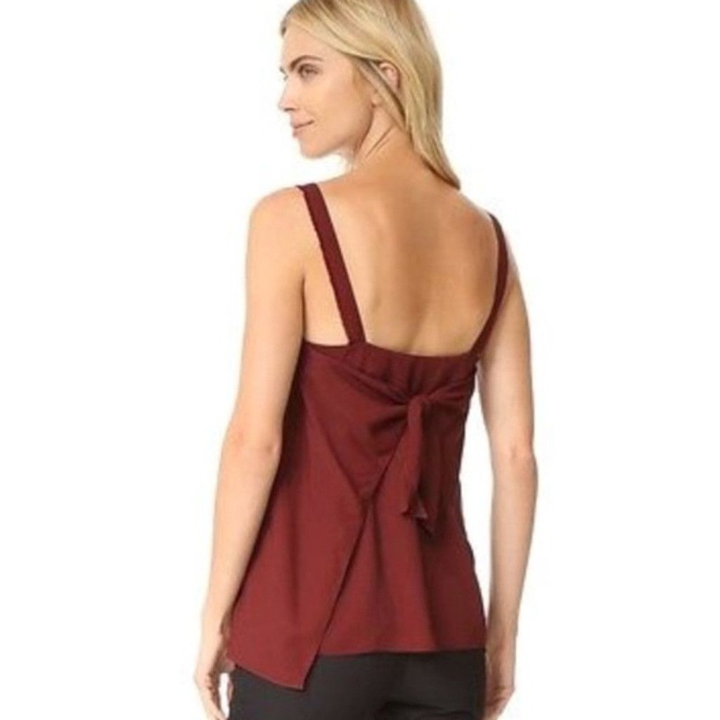 Helmut Lang Helmut Lang Maroon Tank Top Size L / US 10 / IT 46 - 7 Thumbnail