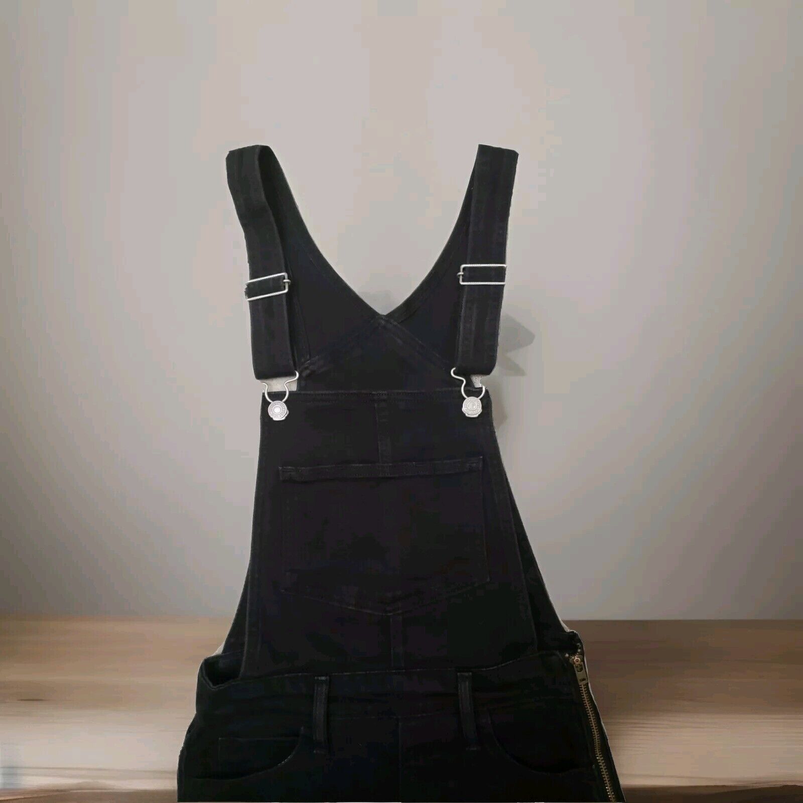 Levi's Levi's Women's Skinny Stretch Bib Black Overalls Size 26 Size 26" / US 2 / IT 38 - 4 Thumbnail