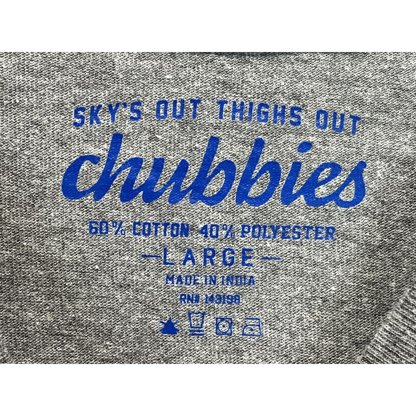 Chubbies Chubbies Long Sleeve Tshirt Mens L Grey Single Pocket Sailing Nautical Graphic Print T-Shirt Crew Neck Cotton Blend Beach Outdoor Men Size US L / EU 52-54 / 3 - 4 Thumbnail