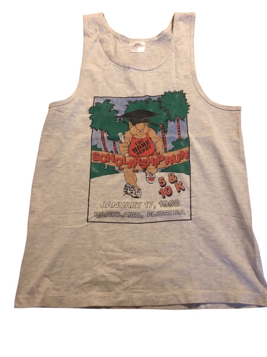 Vintage Vintage 90 Home Depot “Scholarship Run” Sleeveless Shirt S/M Size US M / EU 48-50 / 2 - 1 Thumbnail