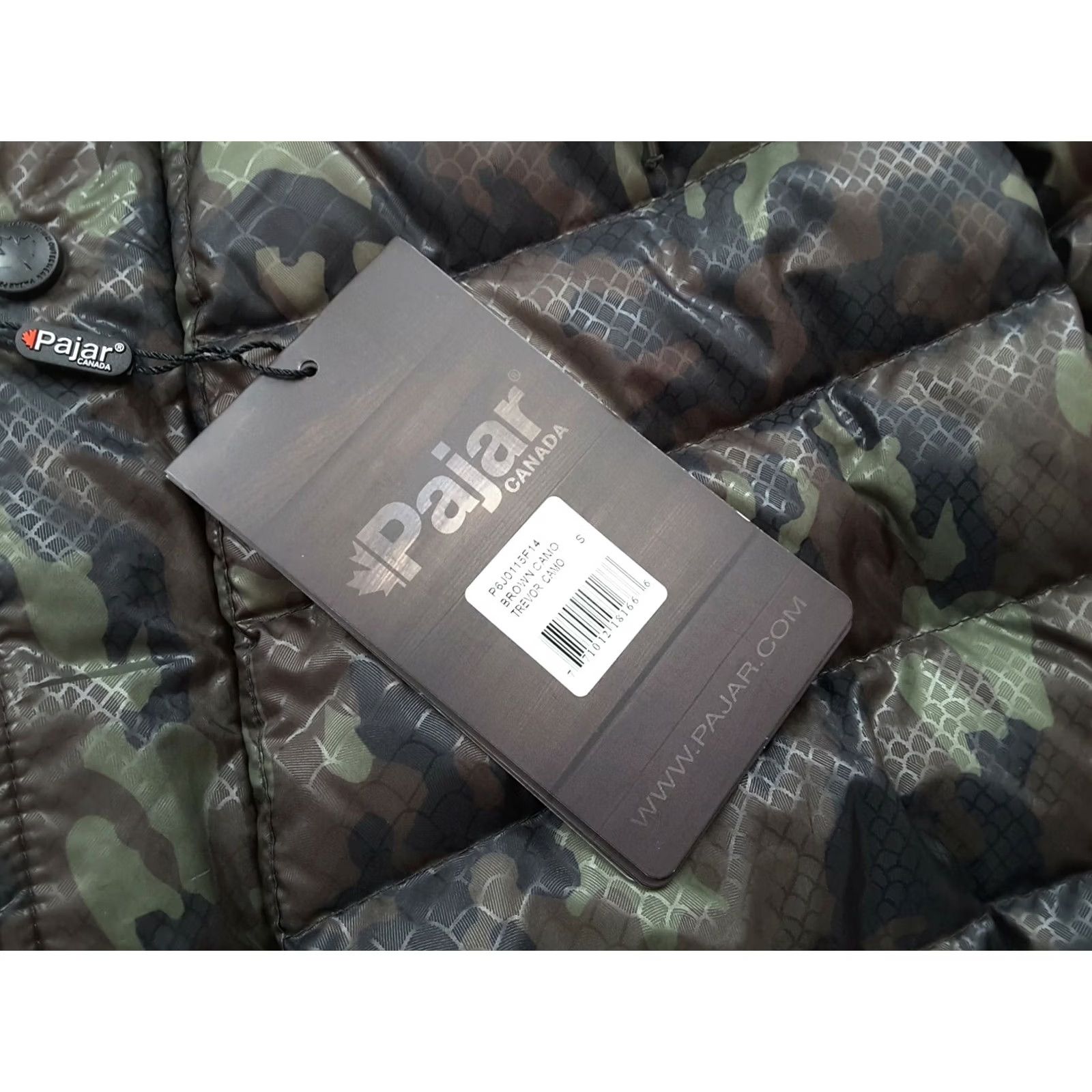 Pajar VINTAGE Pajar Canada Trevor Brown Camo Puffer Jacket Mens Size S Camouflage Down Polyester Army Style 650 - Not vintage? Size US S / EU 44-46 / 1 - 5 Thumbnail