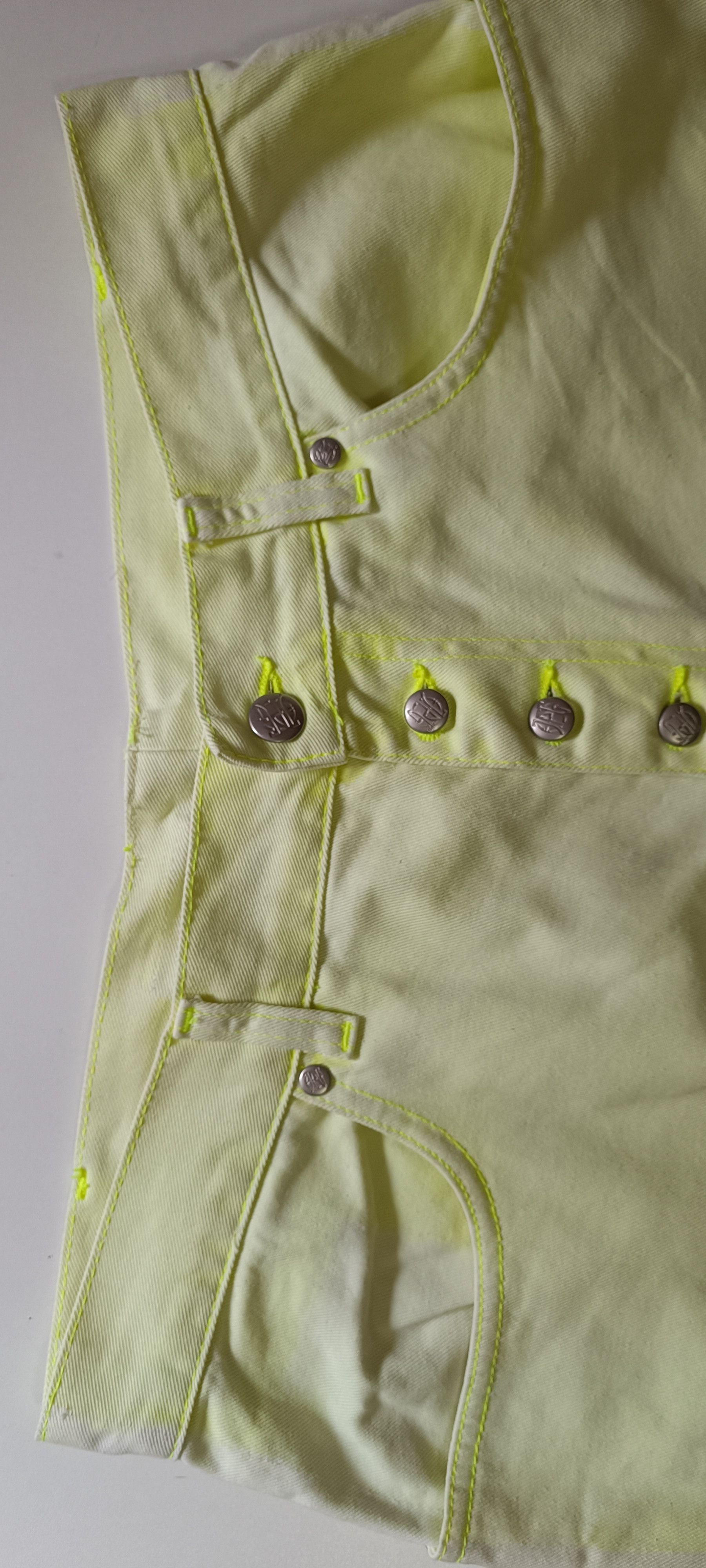 Jean Paul Gaultier Vintage - JPG Jeans Uomo - Fluor yellow pants Size US 30 / EU 46 - 8 Thumbnail