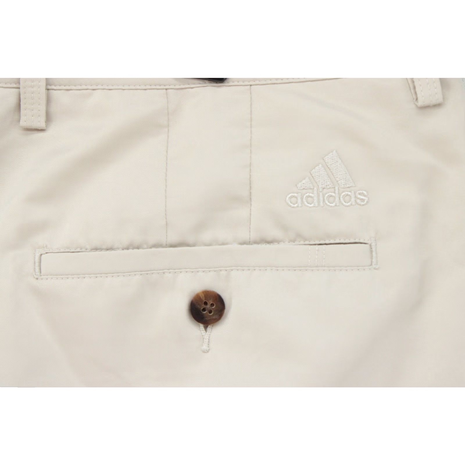 Adidas Adidas Ultimate Stretch Golf Shorts Men Size 34 Beige 11" Inseam Chino Comfortable Pockets Stretch Pocket Logo Regular Summer 11" Inseam Mens Size US 34 / EU 50 - 3 Thumbnail