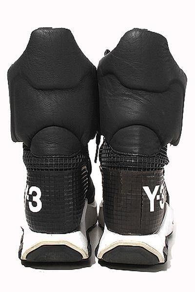 Adidas Y-3 Noci High Black White Sneaker Boots Size US 9 / EU 42 - 4 Thumbnail