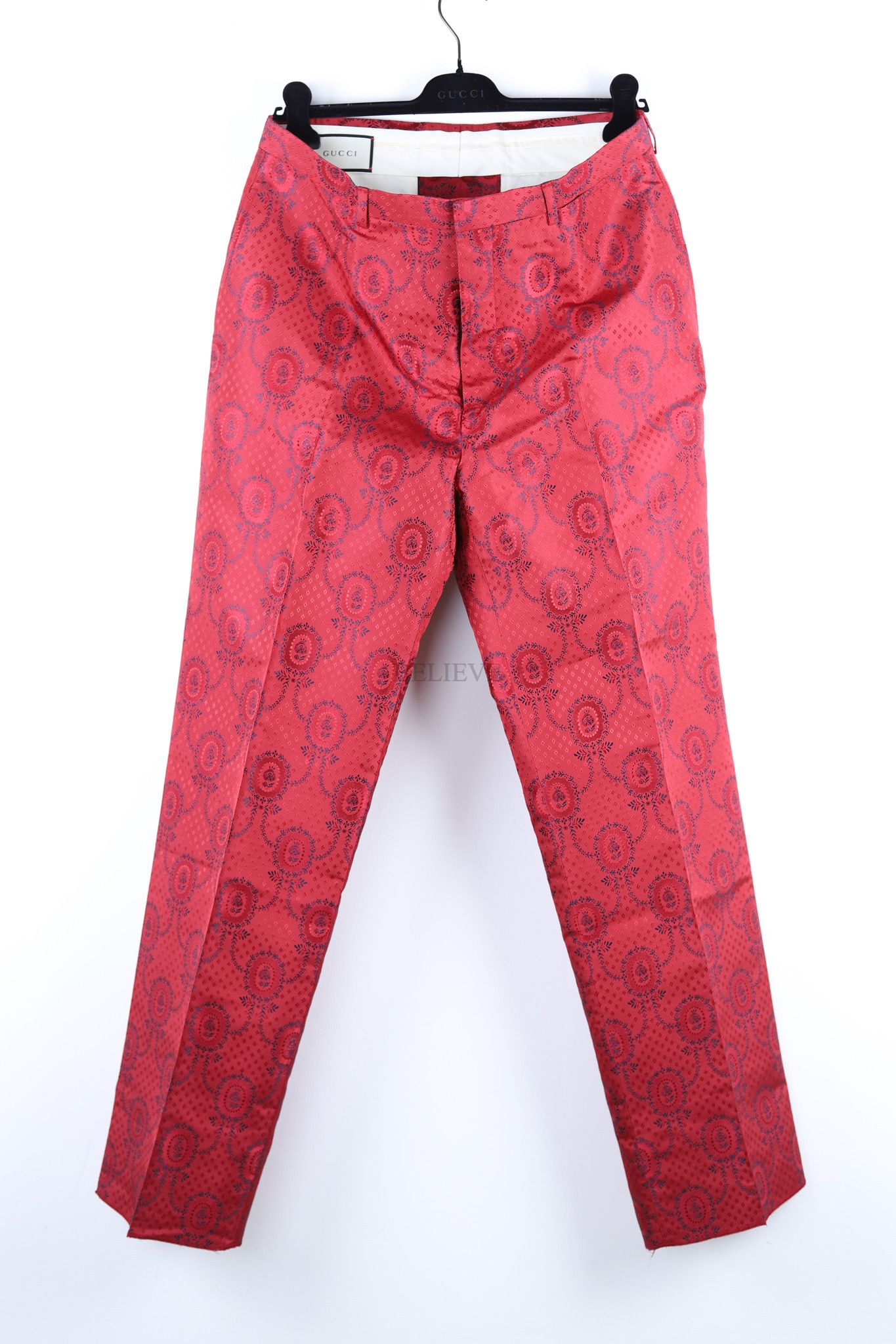 Gucci GUCCI PANTS MONOGRAM LOGO RED 187 Grailed