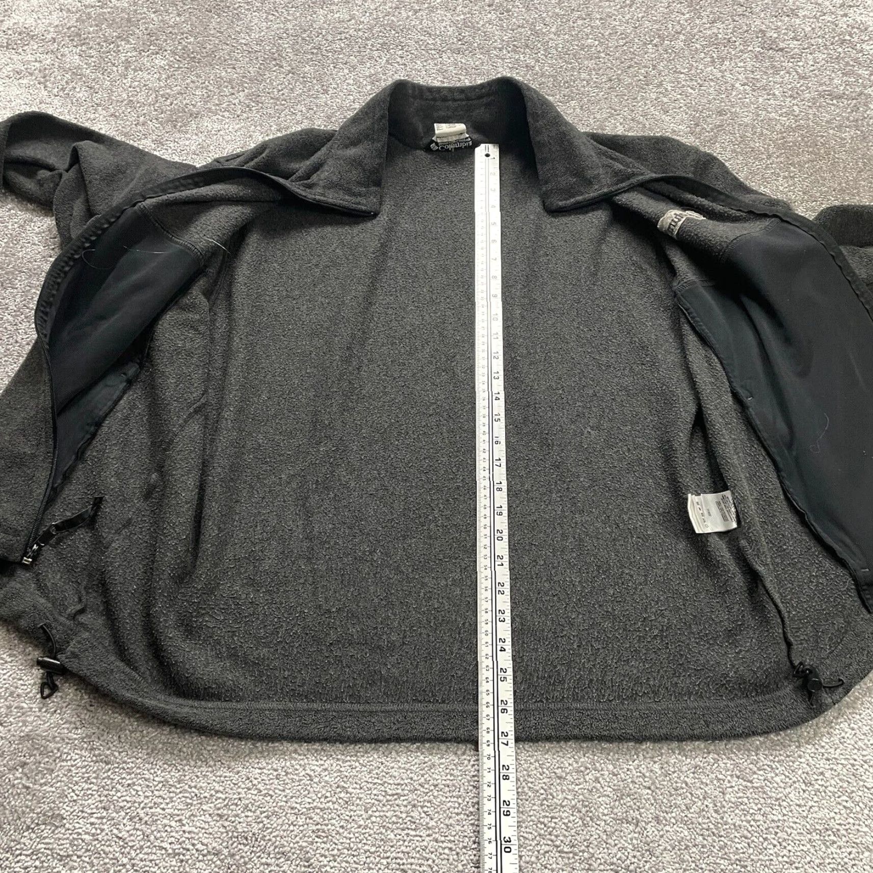 Vintage Columbia Fleece Jacket Mens XL Dark Gray Full Zip Pockets High Neck Outdoor Hike Jacket Size US XL / EU 56 / 4 - 6 Thumbnail