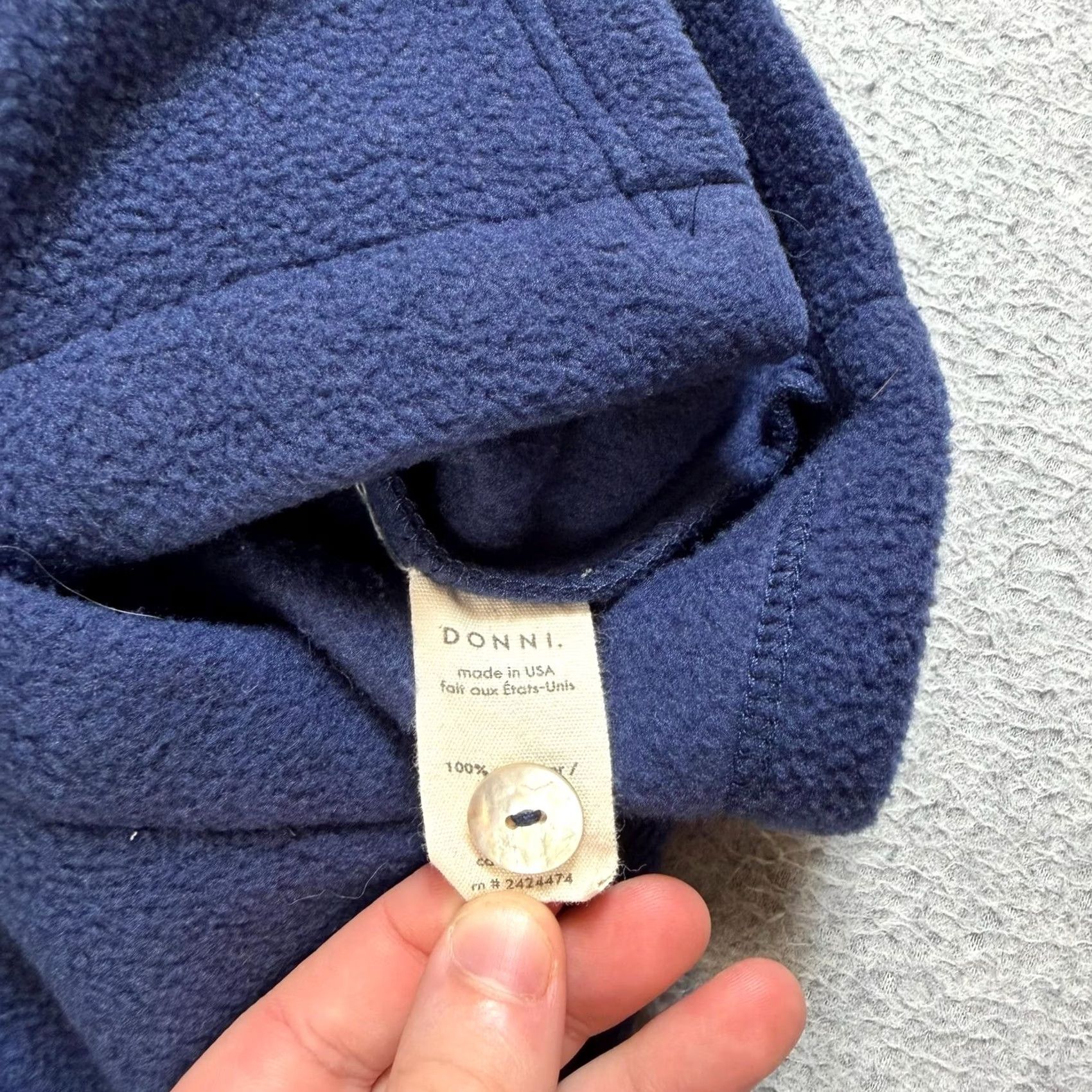 Beyond Yoga Beyond Yoga x Donni Fleece Jacket Womens M Blue Button Front Collared USA Size M / US 6-8 / IT 42-44 - 4 Thumbnail
