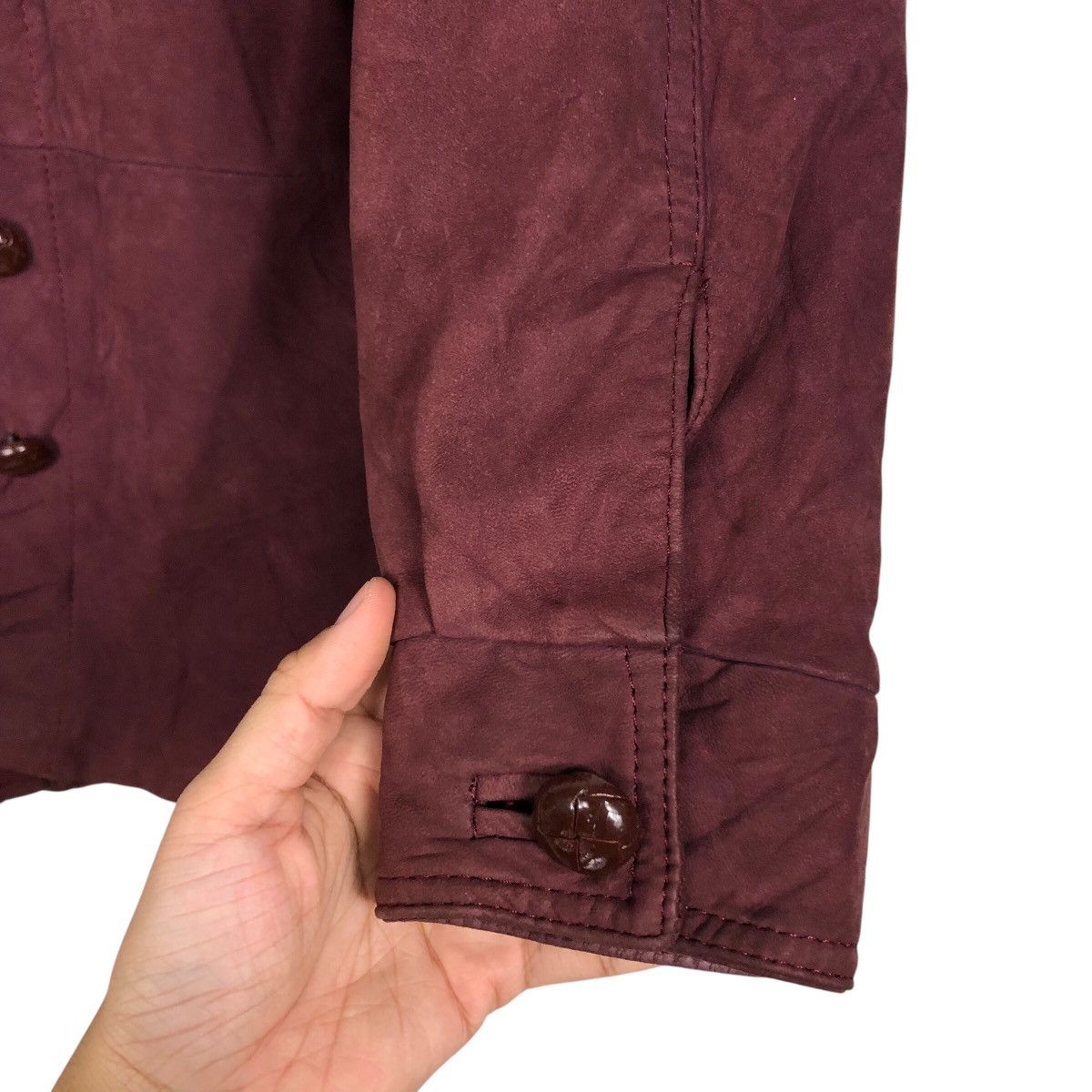 Japanese Brand Vintage Genuine Leather Biker Jacket Unbranded Issey Miyake Size US M / EU 48-50 / 2 - 16 Thumbnail