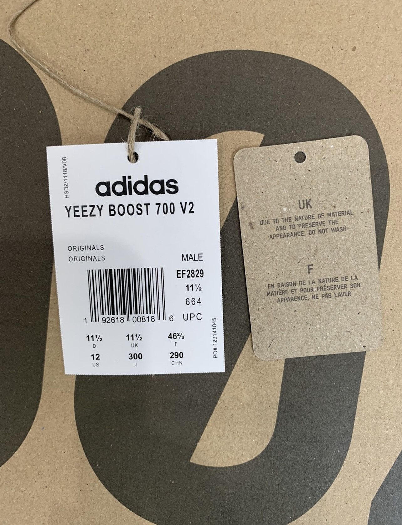 Adidas × Yeezy Yeezy 700 V2 static size 12 Size US 12 / EU 45 - 11 Thumbnail
