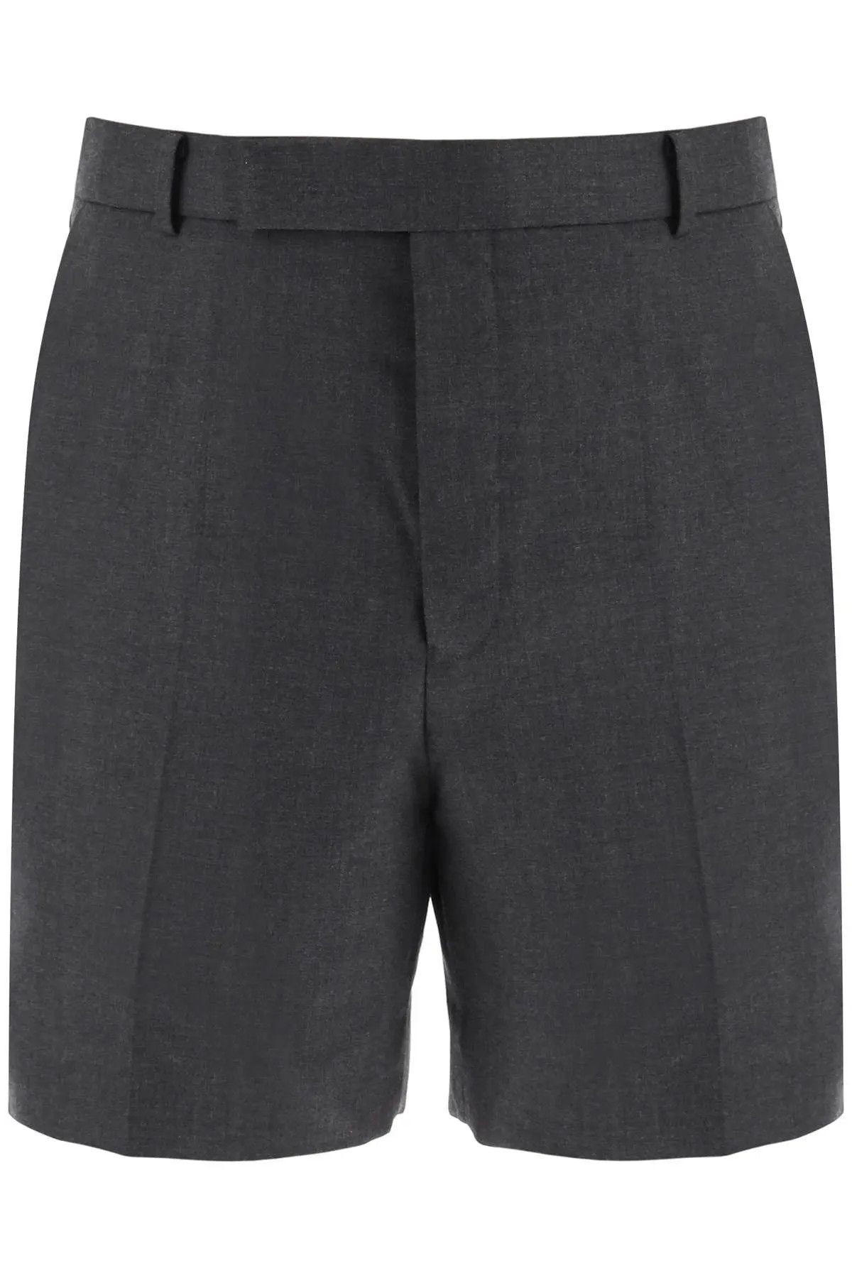 o1s22i1n0124 Light Wool Tailoring Short in Grey