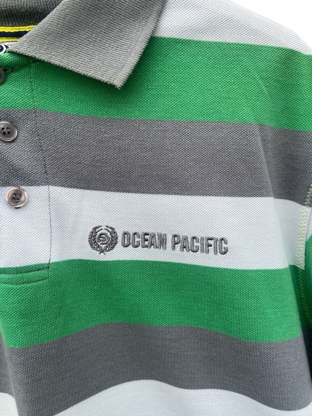 Ocean Pacific Ocean Pacific Polo Shirt Men XL Striped Short Sleeve Size US XL / EU 56 / 4 - 4 Thumbnail