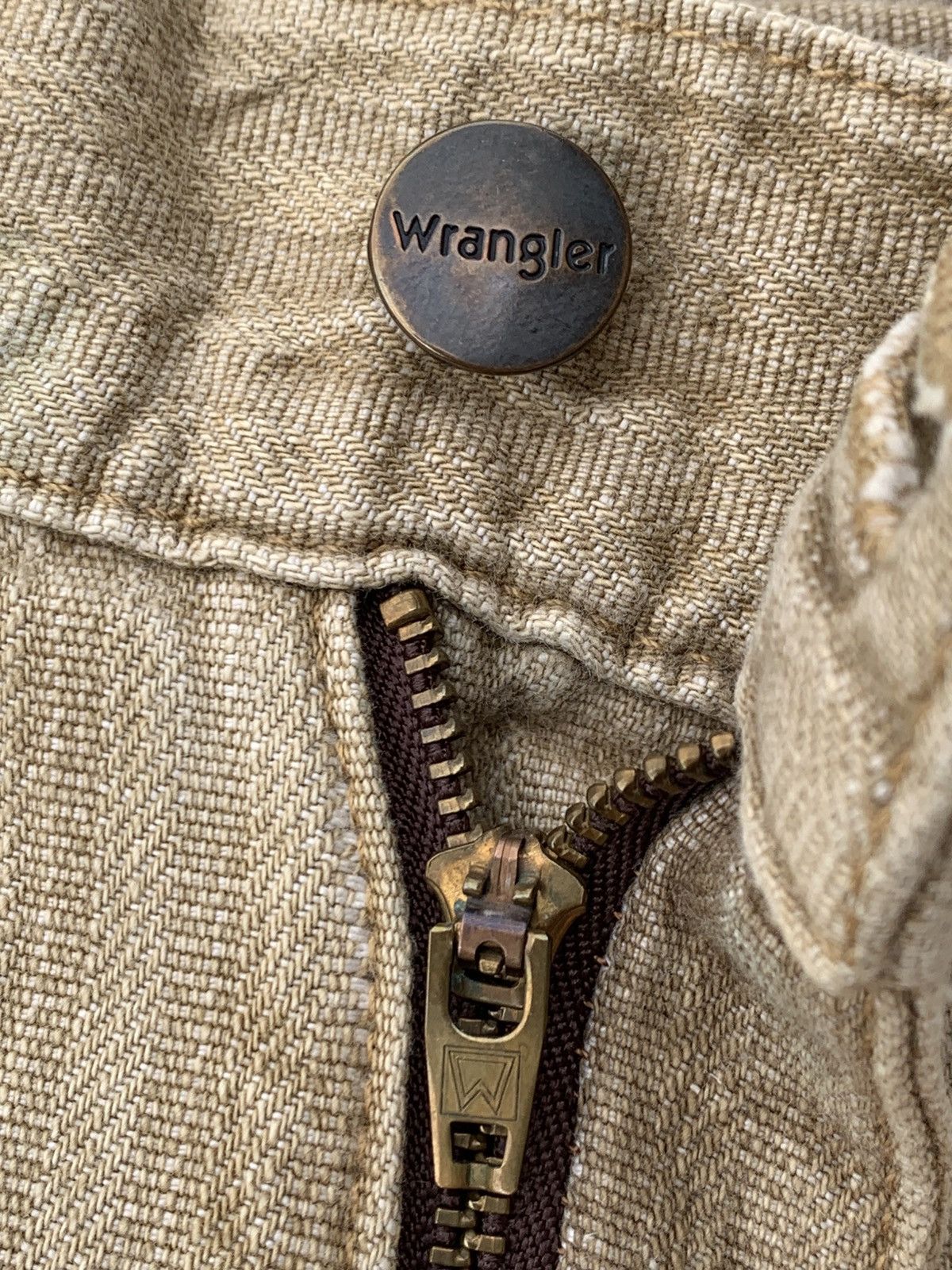 Wrangler Vintage Wrangler Buckle Back Straight Wide Denim Jeans. Size US 34 / EU 50 - 9 Thumbnail