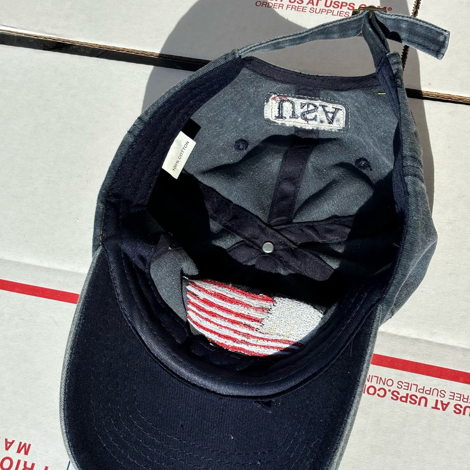 Other Gray & Red USA Men's Hat Size ONE SIZE - 4 Thumbnail