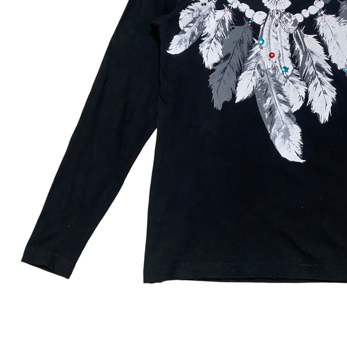 Japanese Brand LIQUID BOY Feather Trompe Loeil Shirt longsleeve Size US M / EU 48-50 / 2 - 5 Thumbnail
