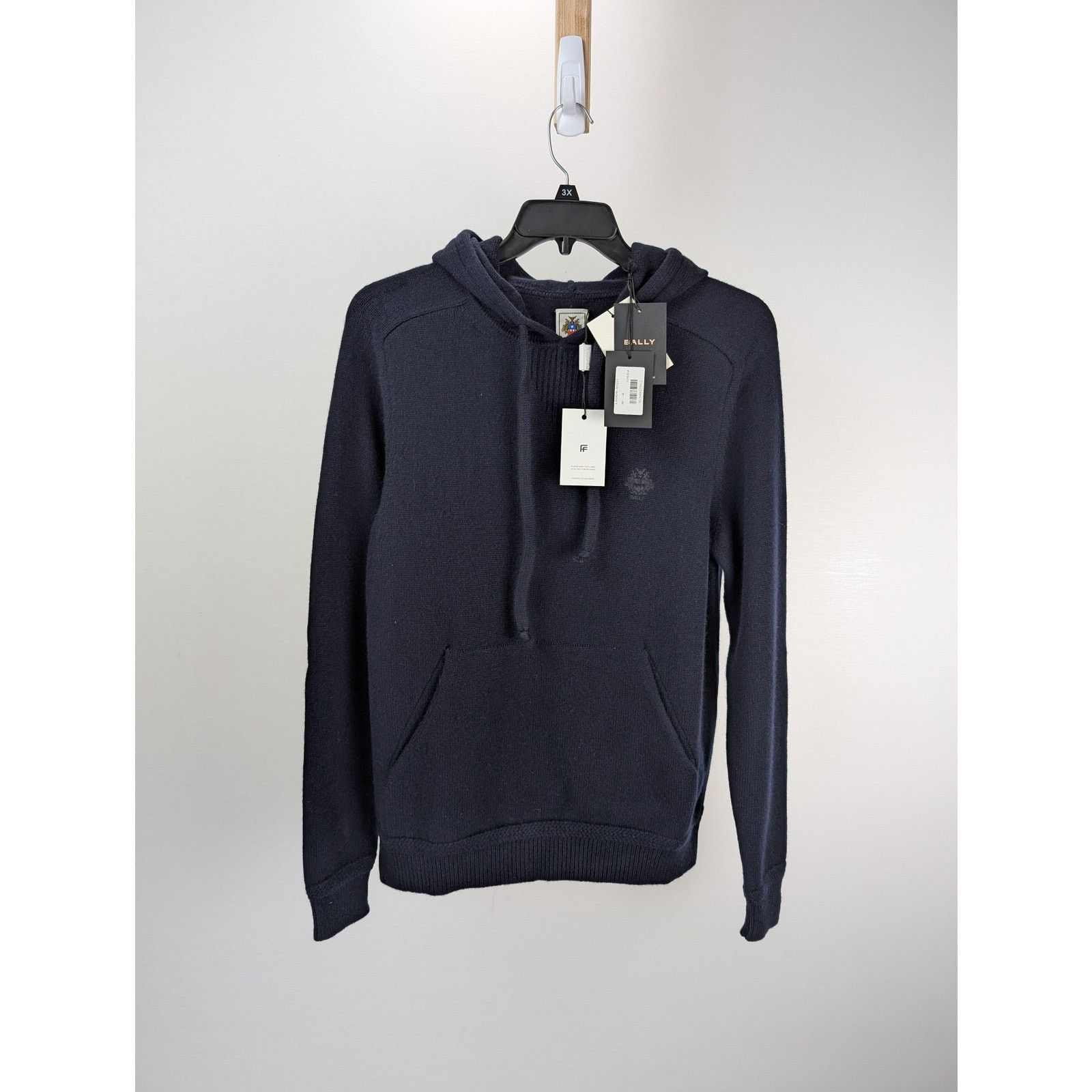 Bally o1rshd1 CC20 Hoodie with Logo Embroidery in Navy Size US M / EU 48-50 / 2 - 1 Thumbnail