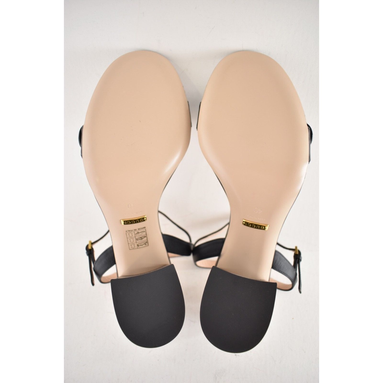 Gucci Gucci Marmont Black Leather Gold GG Logo Block Heel Ankle Size US 10 / IT 40 - 13 Thumbnail