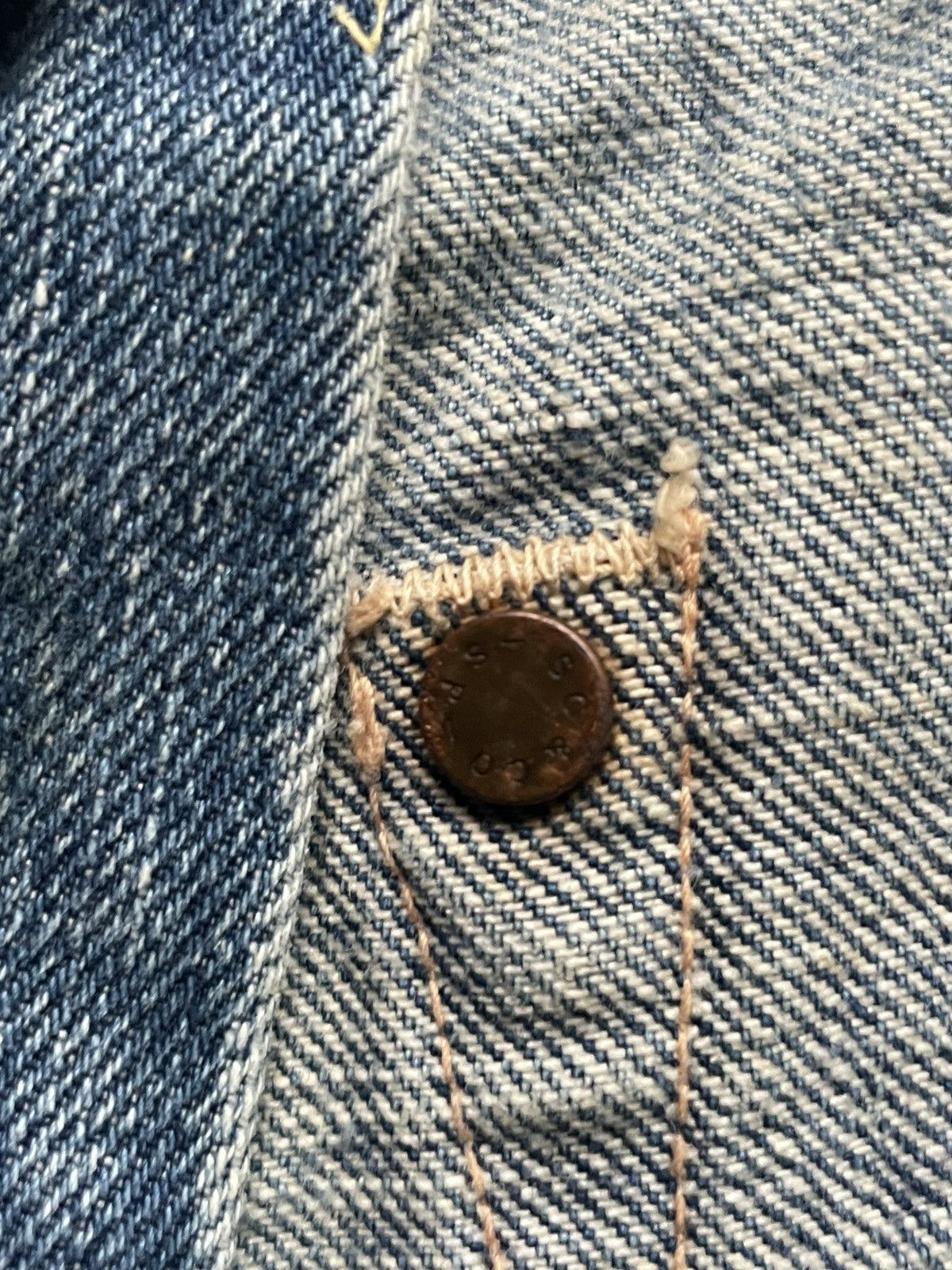 Sugar Cane Vintage Sugar Cane Lot 902 Selvedge Distresed Denim Size US 32 / EU 48 - 25 Thumbnail