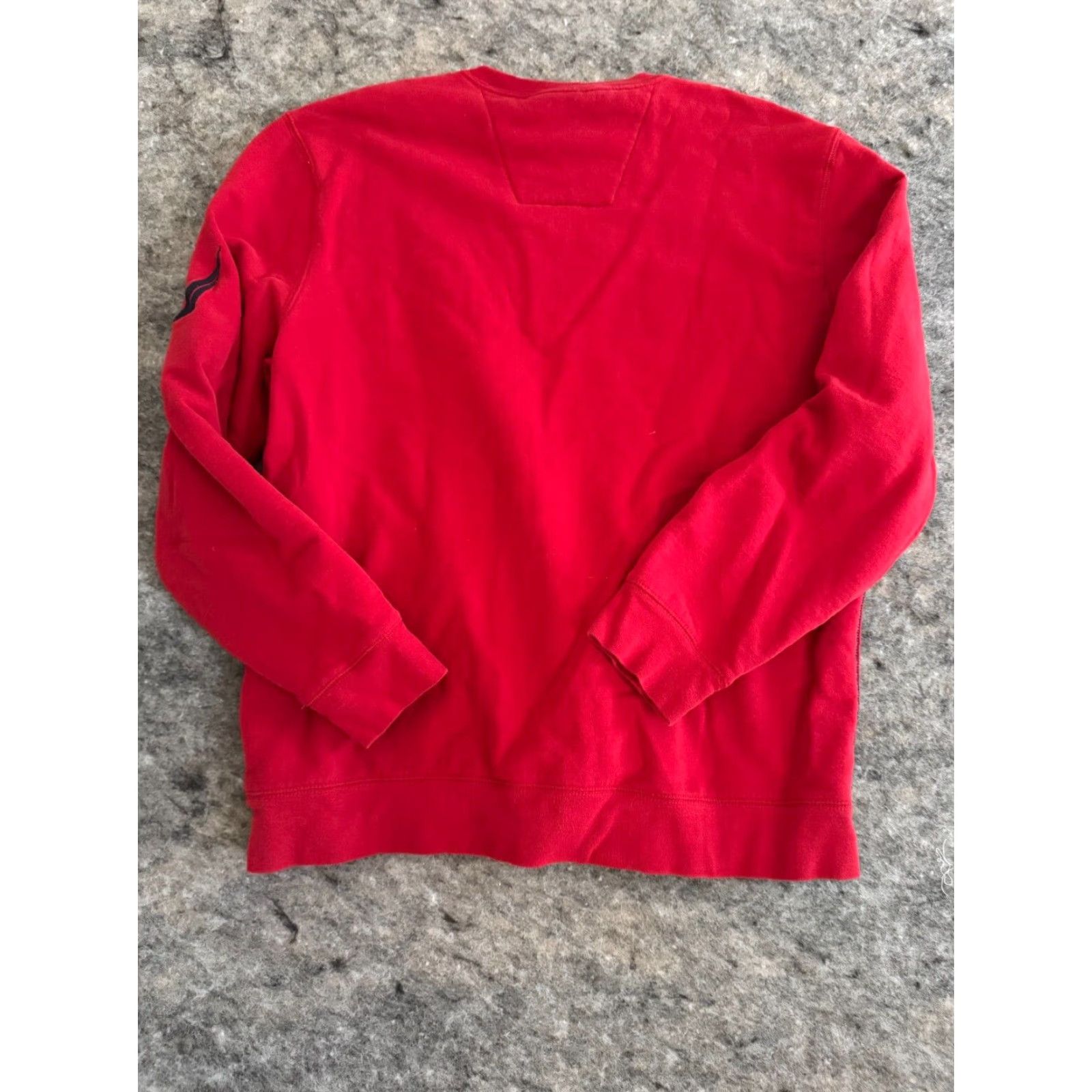 Nautica Nautica Sweatshirt Mens XL Red Pullover Crew Neck Long Sleeve Knit Cotton Sweater Regular Fit Size US XL / EU 56 / 4 - 2 Thumbnail