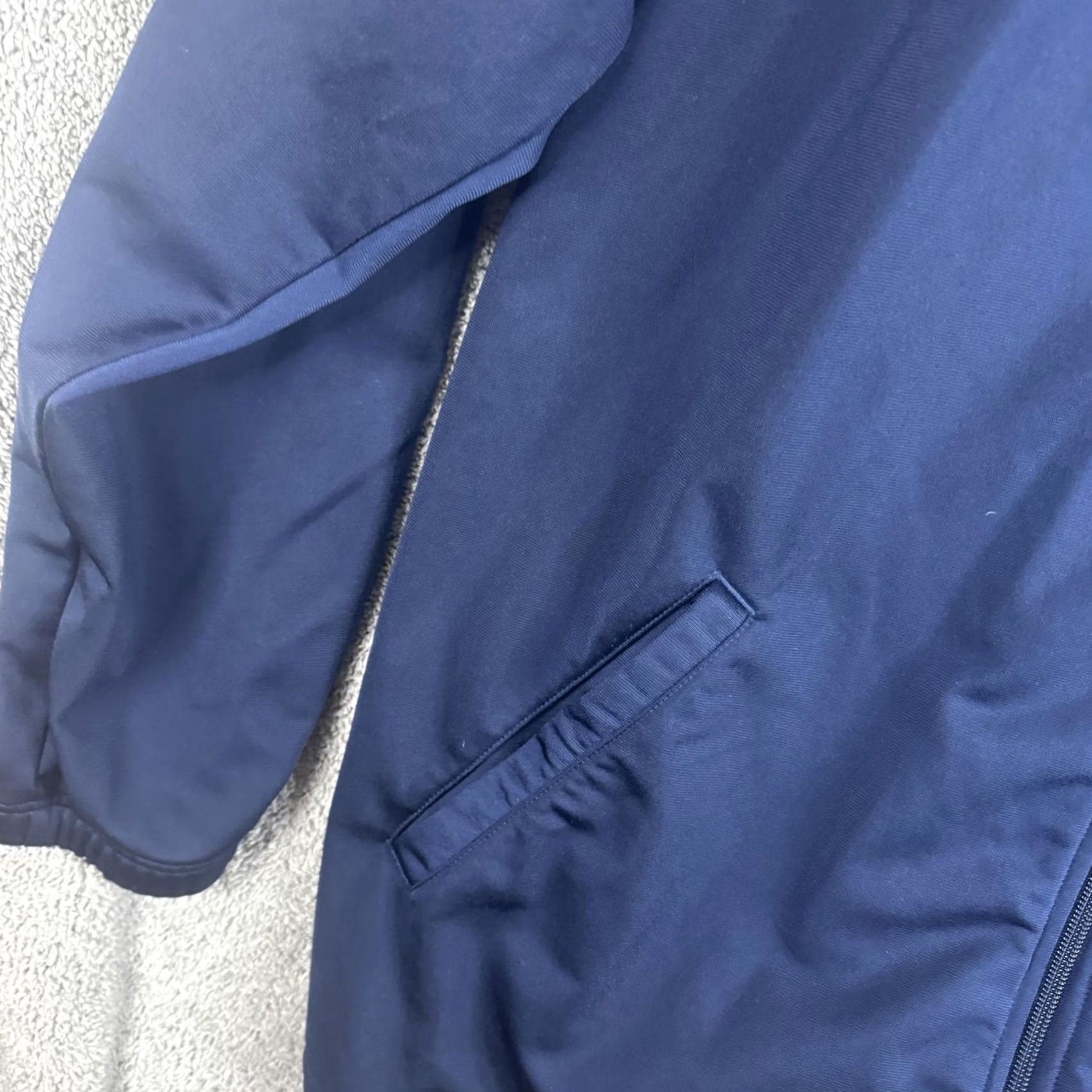 Adidas Adidas Track Jacket Mens XL Blue Full Zip 3 Stripe Collar Athletic Training Size US XL / EU 56 / 4 - 2 Thumbnail