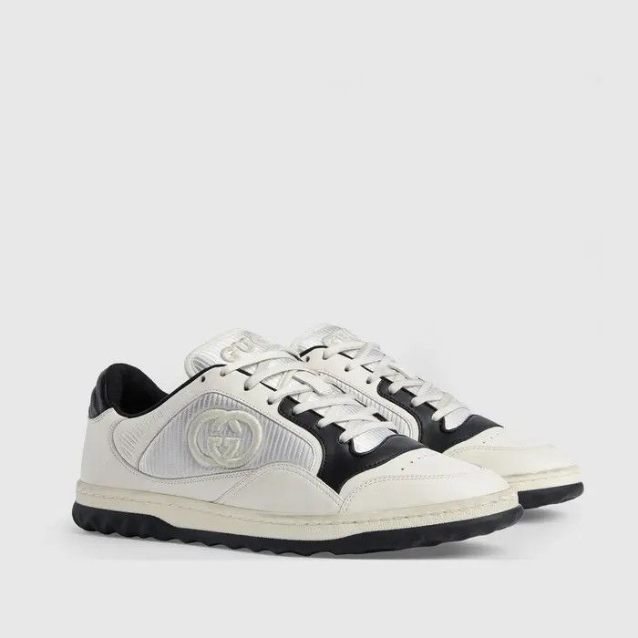 Gucci o1s1wg110425 MAC80 Low-Top Sneakers in White & Black Size US 12.5 / EU 45-46 - 2 Thumbnail