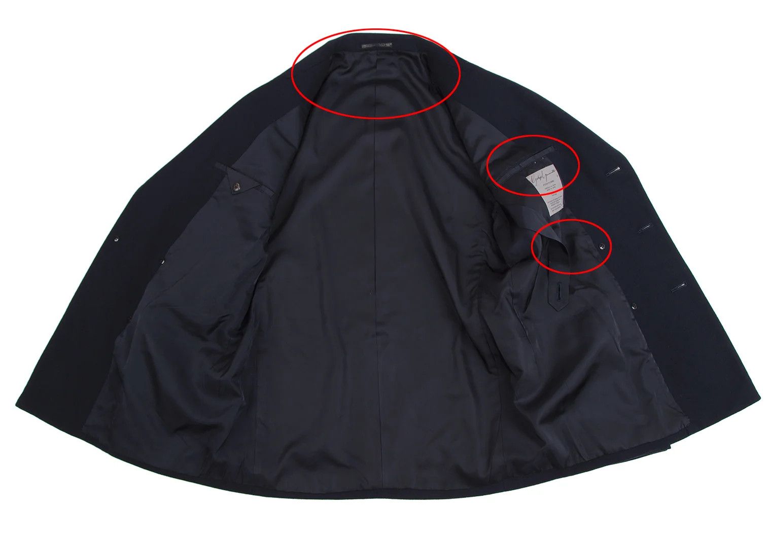 Yohji Yamamoto Yohji Yamamoto Double Jacket Navy M Size US M / EU 48-50 / 2 - 14 Thumbnail